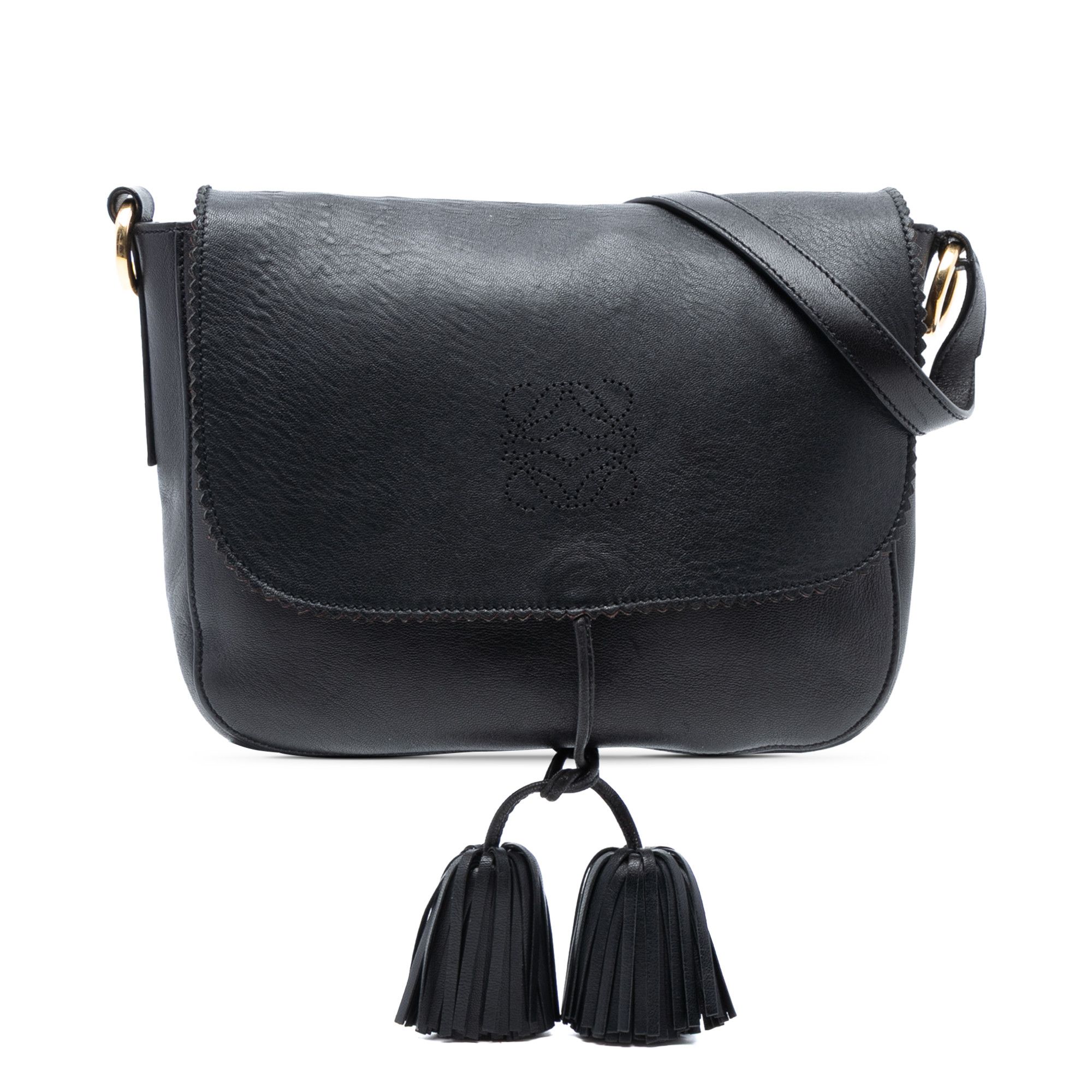 Loewe LOEWE Leather Anagram Tassel Crossbody Size ONE SIZE - 1 Thumbnail