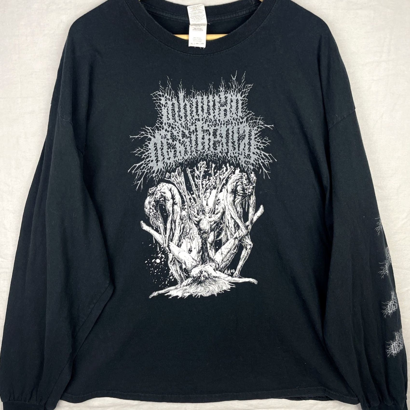 Gildan Inhuman Dissiliency Shirt Mens 2XL Black Long Sleeve Death Metal Band Tee Size US XXL / EU 58 / 5 - 3 Thumbnail
