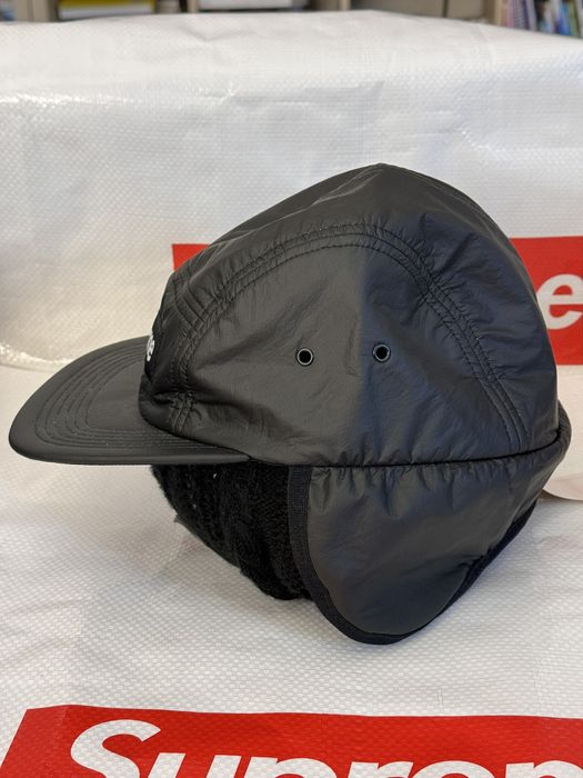 Supreme Supreme PrimaLoft Earflap Camp Cap black fw 18 | Grailed