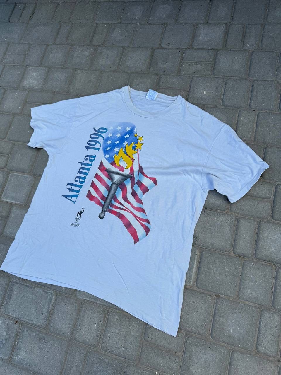 USA Olympics Vintage 1992 Atlanta Olympic tee Shirt Size US XL / EU 56 / 4 - 3 Thumbnail