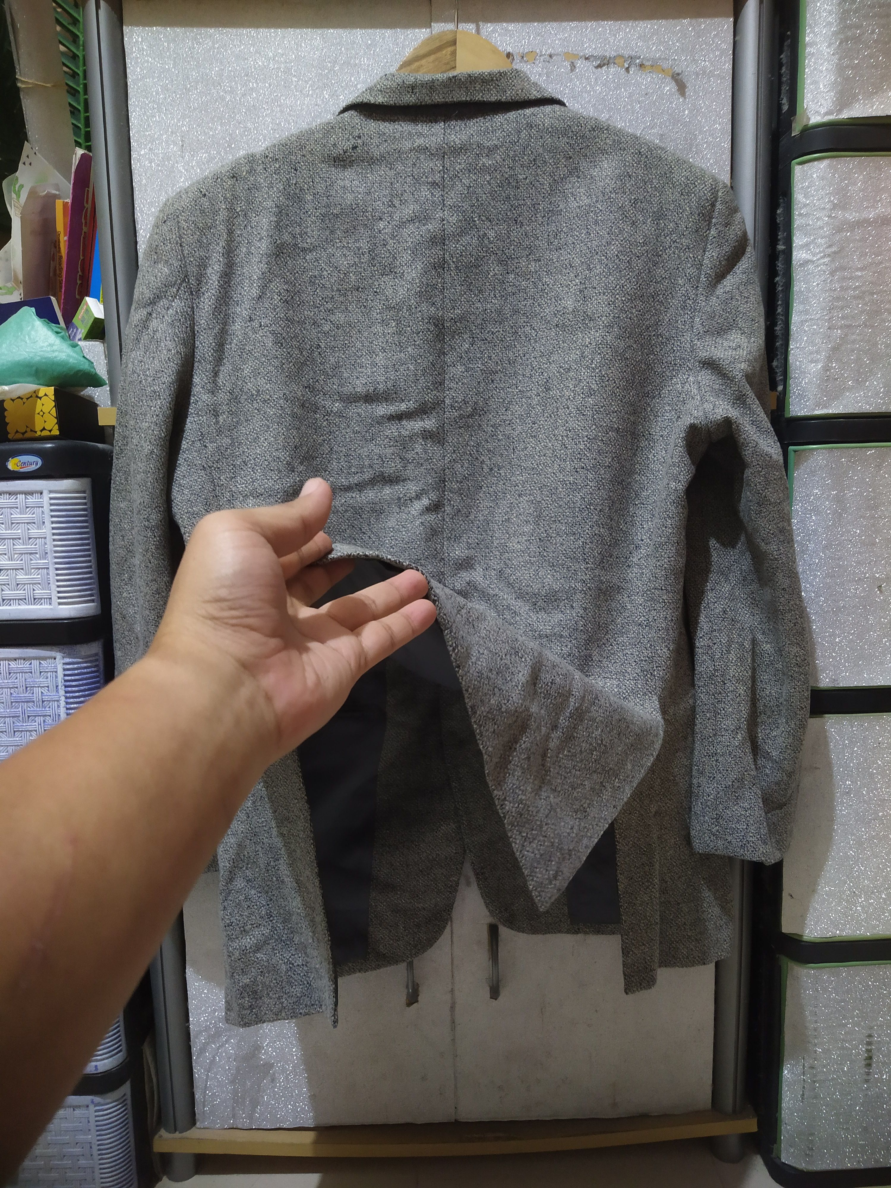 Balenciaga VTG Balenciaga Paris x Sataru Tanaka Archival Wool Blazer Size 36R - 3 Thumbnail