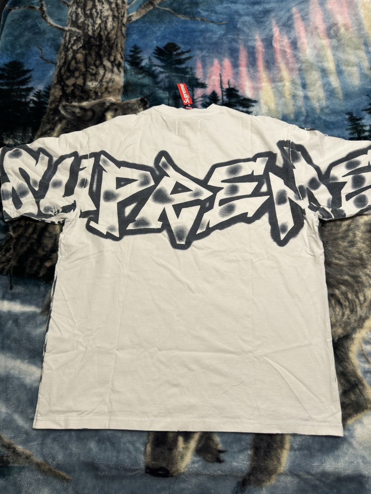 MLB × Supreme Supreme x New York Yankees Airbrush Short-Sleeve Top (WHITE) Size US M / EU 48-50 / 2 - 2 Thumbnail