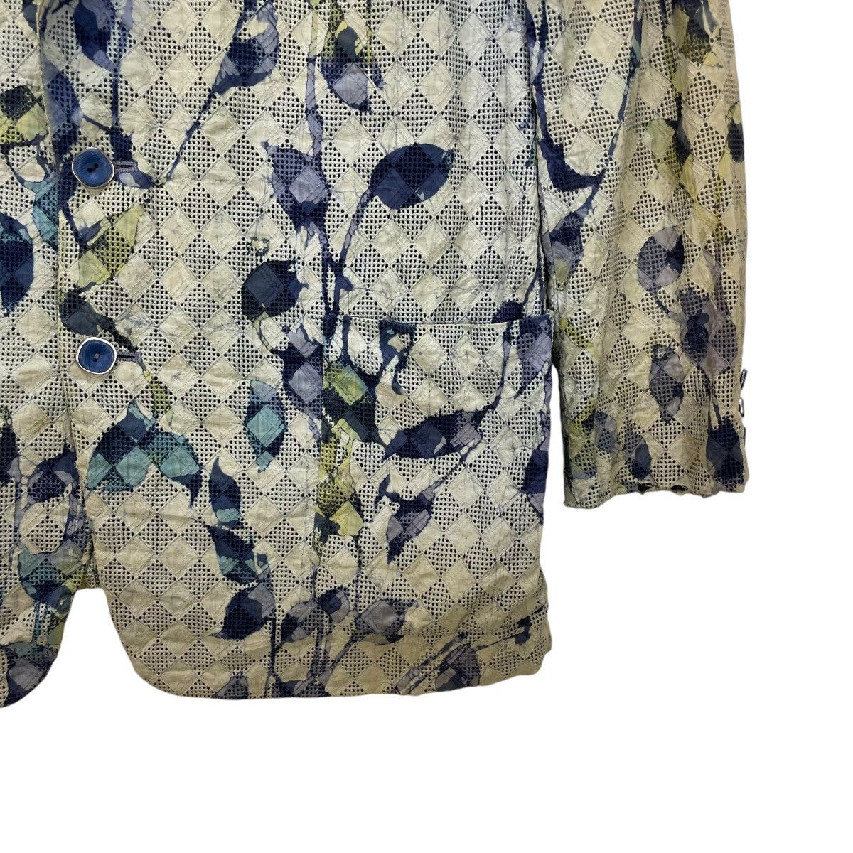 Yohji Yamamoto Vintage Pacthwork Mesh Jacket Size US M / EU 48-50 / 2 - 10 Thumbnail