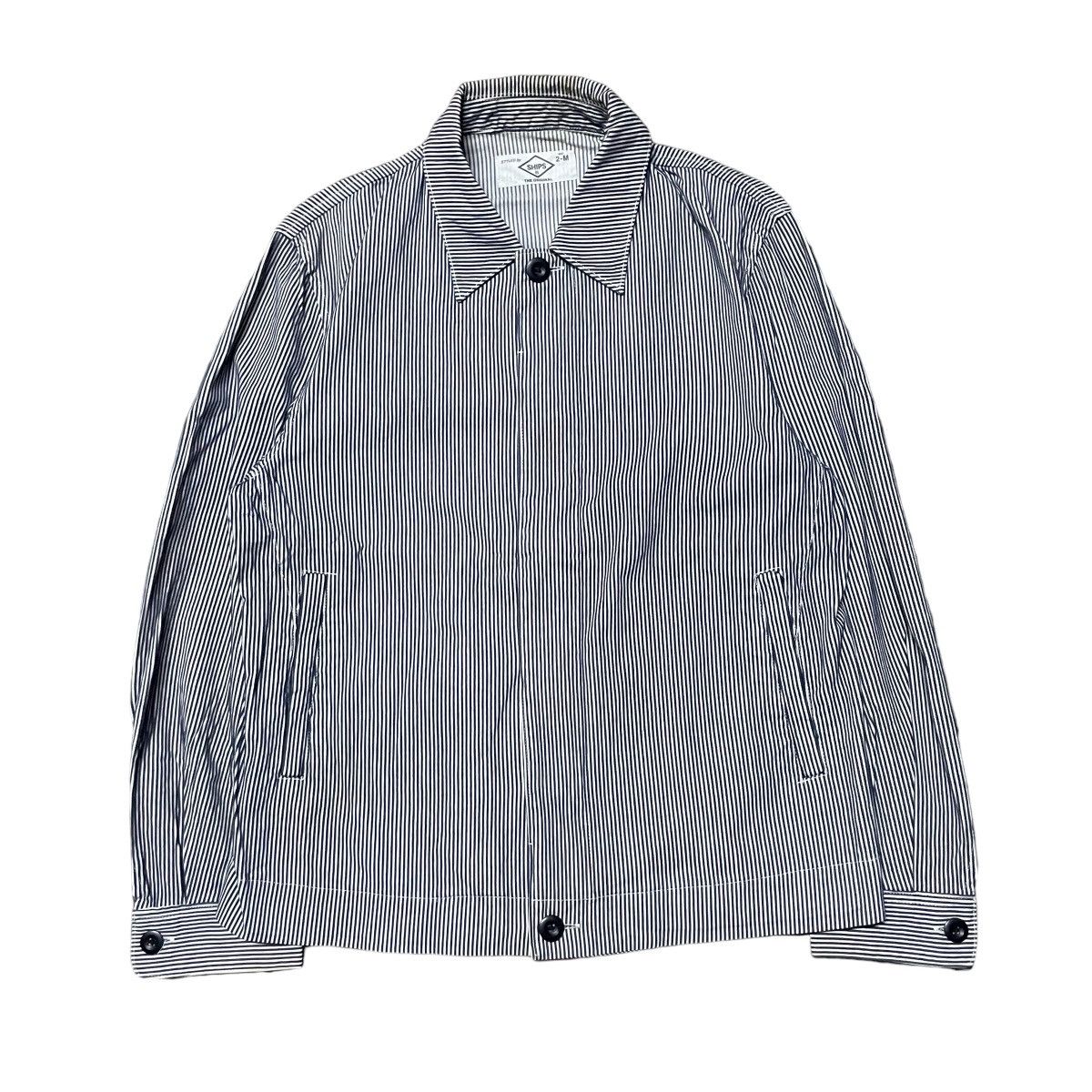 Japanese Brand × SHIPS 💥Vintage Ships Hickory Stripe Workers Jacket Size US M / EU 48-50 / 2 - 1 Thumbnail