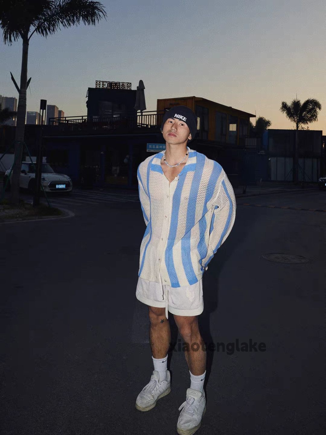 Vintage Unisex outdoor utility striped hollow Island festival shirt Size US L / EU 52-54 / 3 - 6 Thumbnail