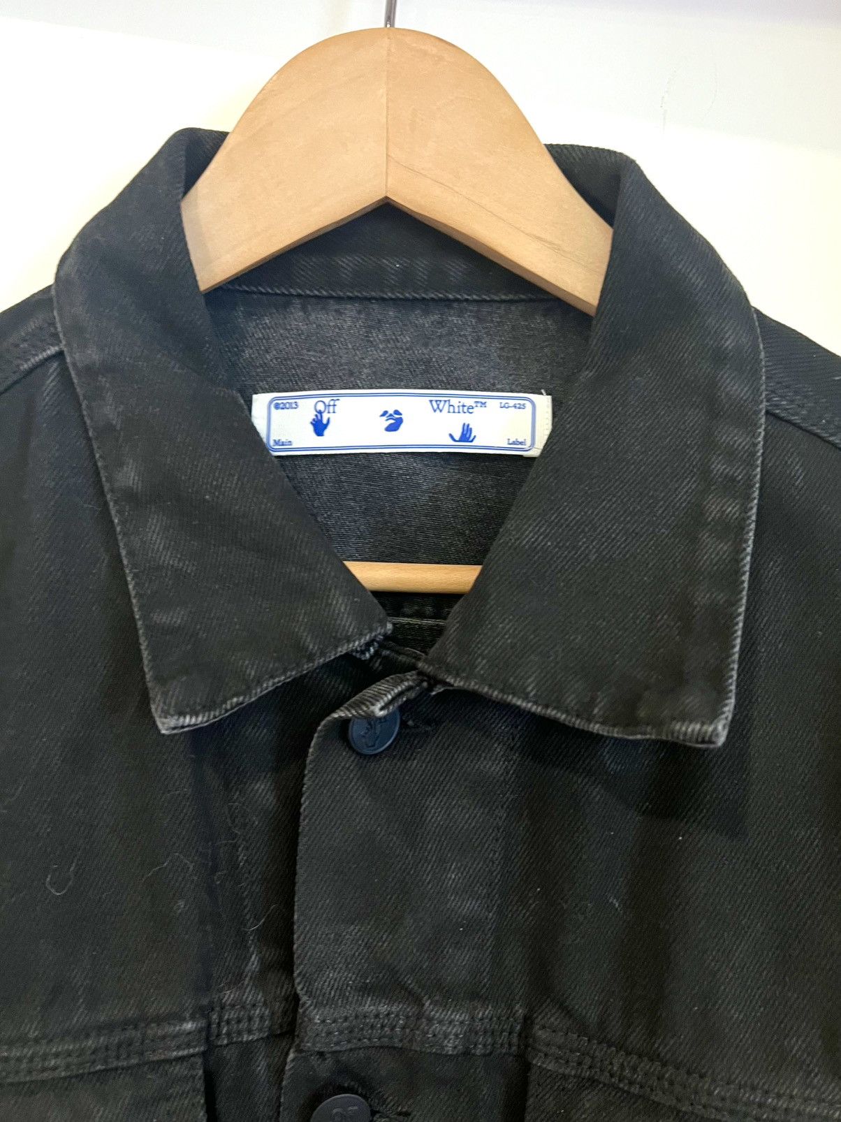 Off-White × Virgil Abloh Virgil era rare black denim jacket Size US L / EU 52-54 / 3 - 10 Thumbnail