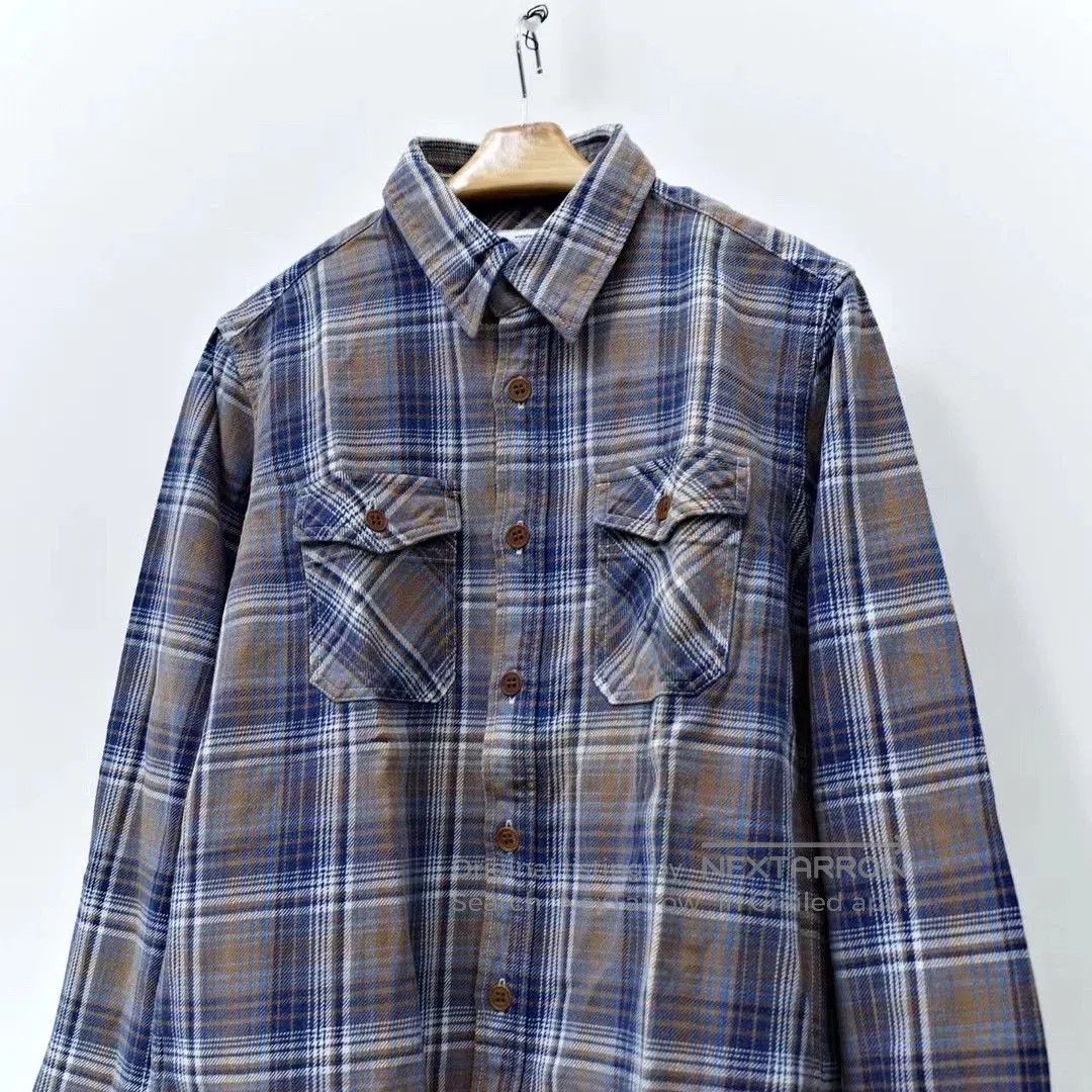 Visvim VISVIM 16ss BLACK ELK INDIGO CHECK FLANNEL. Size US M / EU 48-50 / 2 - 2 Thumbnail