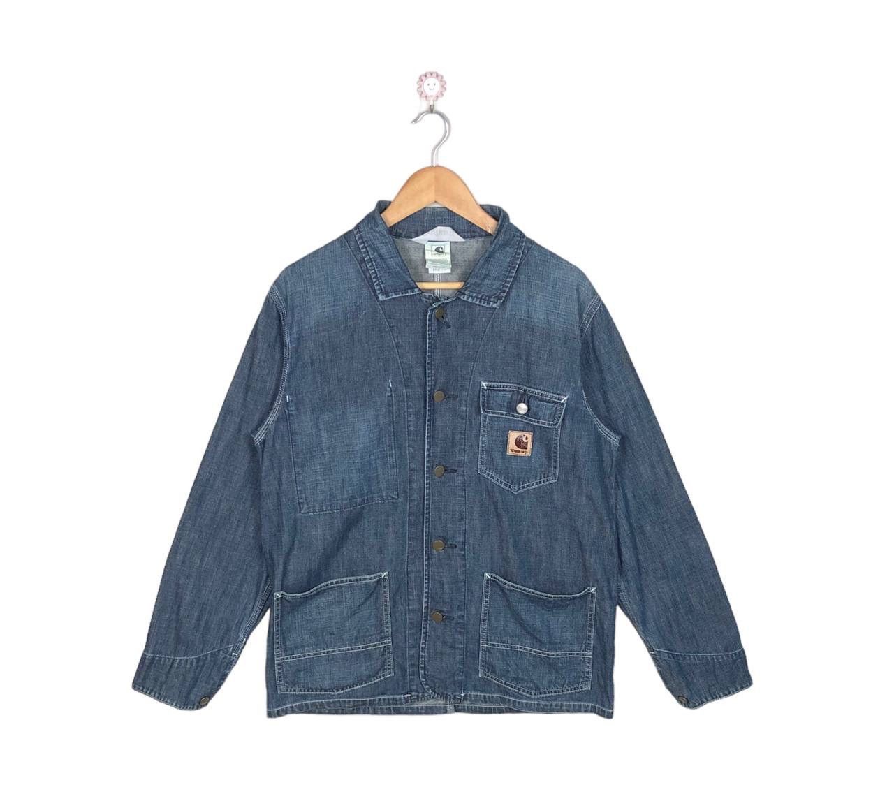 Carhartt Vintage 90s Carhatt Chore Work Denim Jacket Size US M / EU 48-50 / 2 - 1 Thumbnail