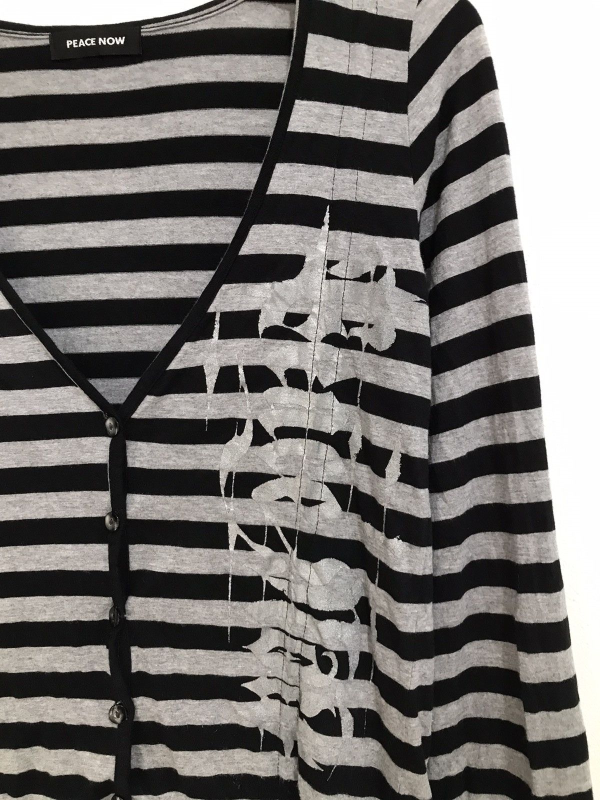Peace Now Gothic cardigan striped Punk Style