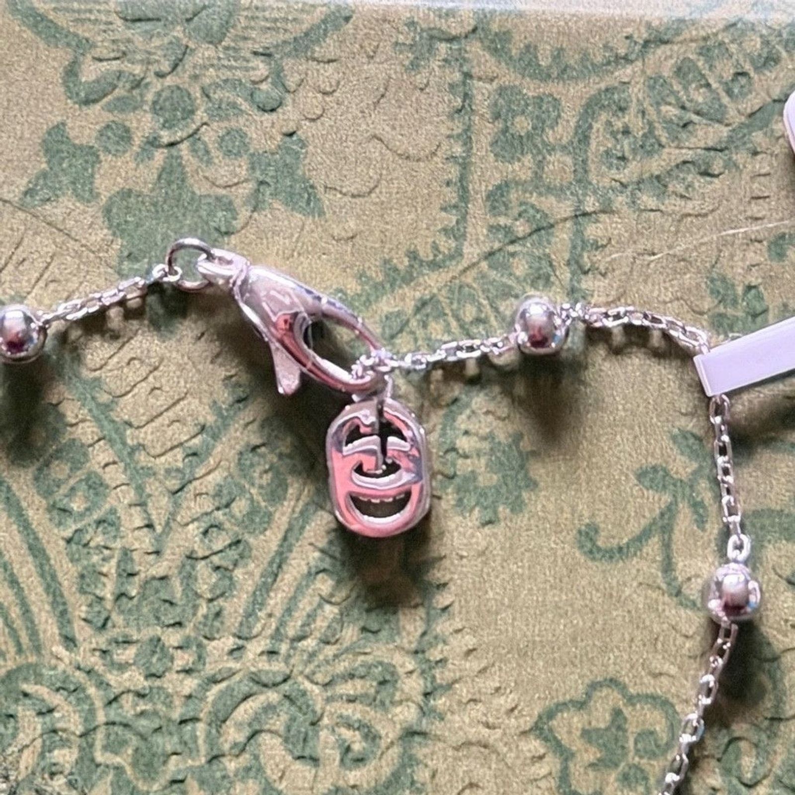 Gucci GUCCI Flora Diamond Charm Bracelet Sterling Silver Size ONE SIZE - 6 Thumbnail