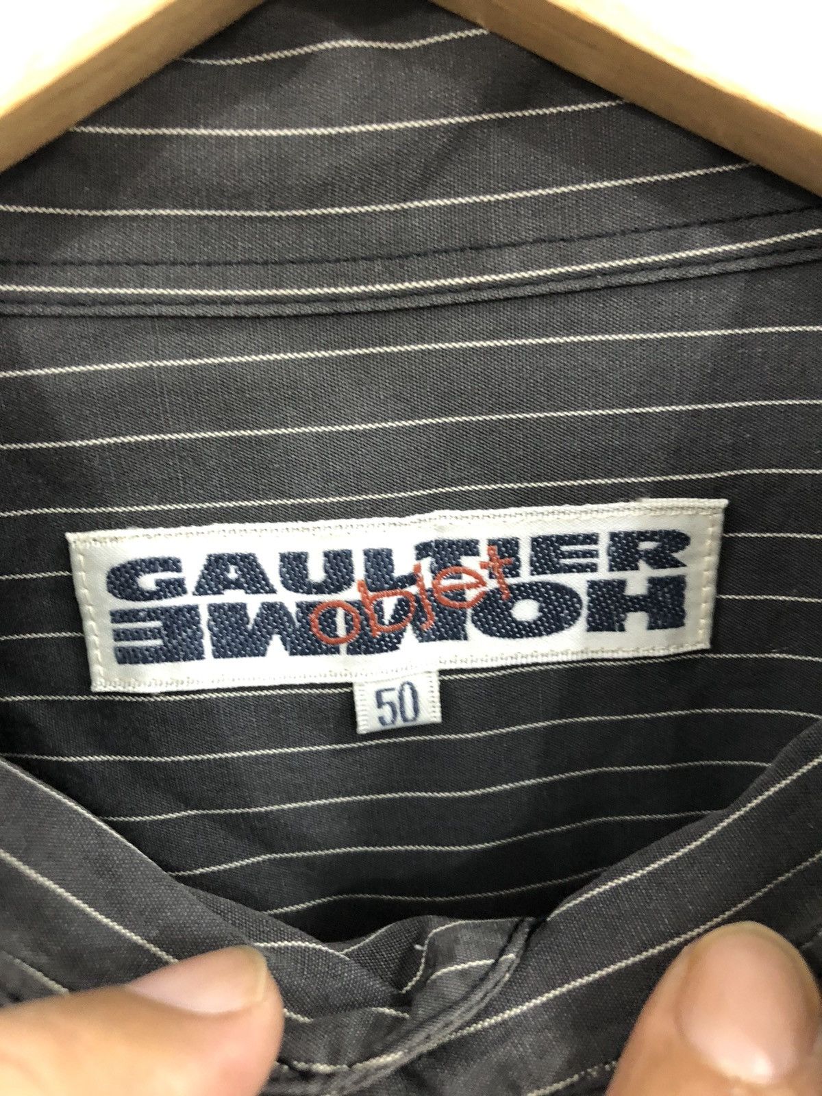 Jean Paul Gaultier Gaultier Homme Objet Hidden Button Shirt Size US L / EU 52-54 / 3 - 4 Thumbnail