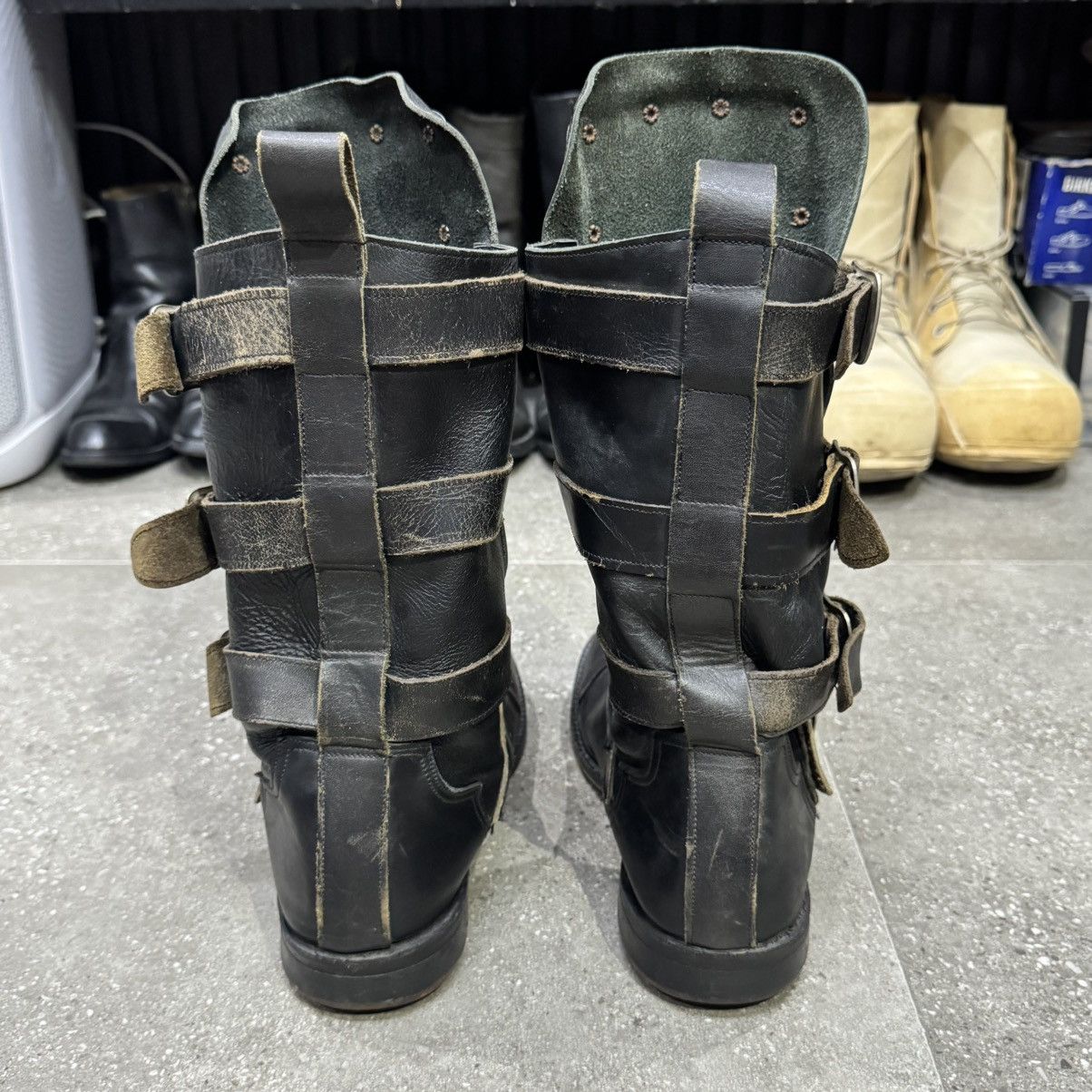 Dr. Martens Vintage Mad Max Avant Garde Metal Plated Leather Boots Size US 7 / EU 40 - 5 Thumbnail