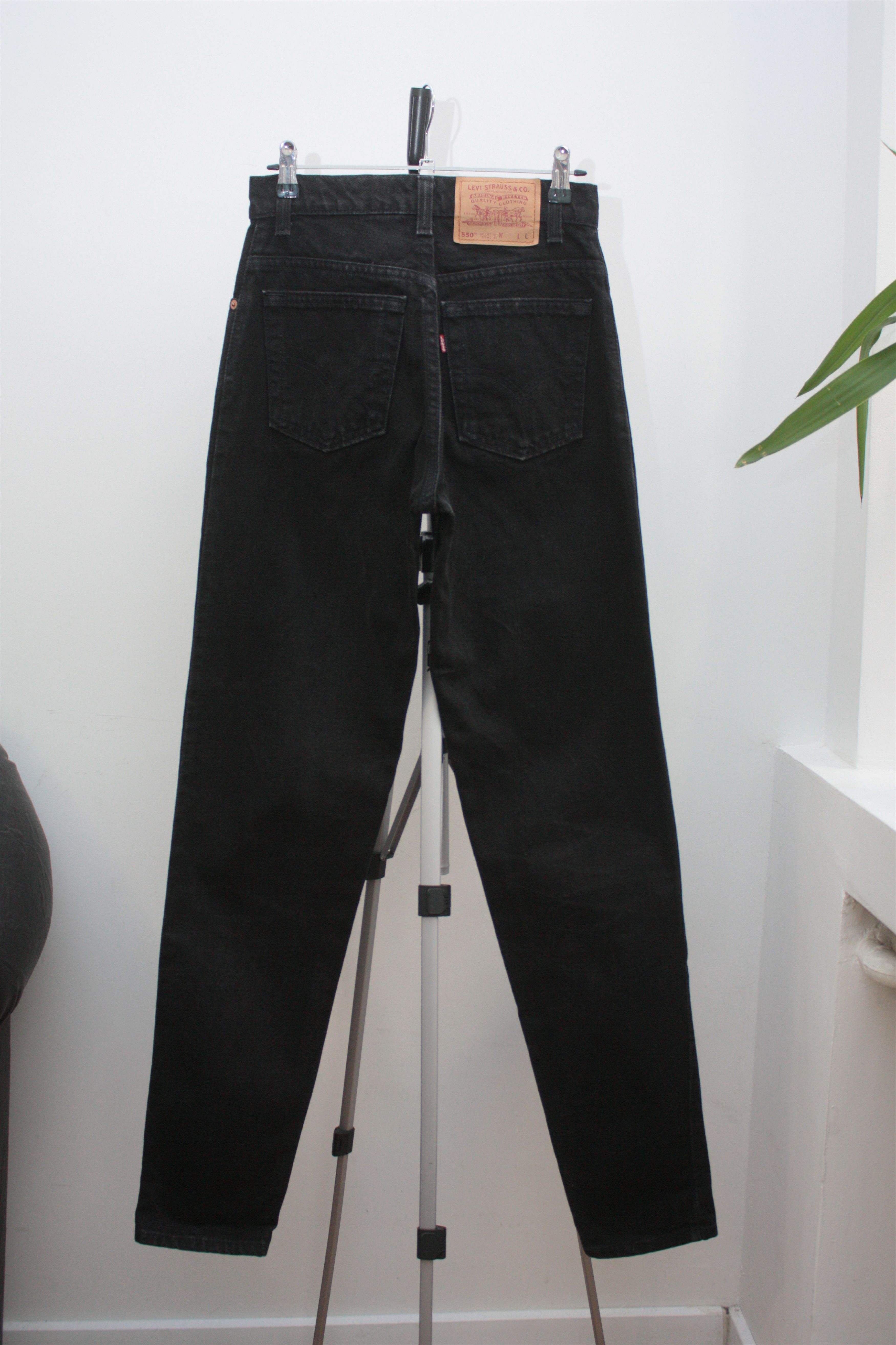 Levi's Levi's 550 Vintage Black Denim Jeans Made In USA Size 26" / US 2 / IT 38 - 3 Thumbnail