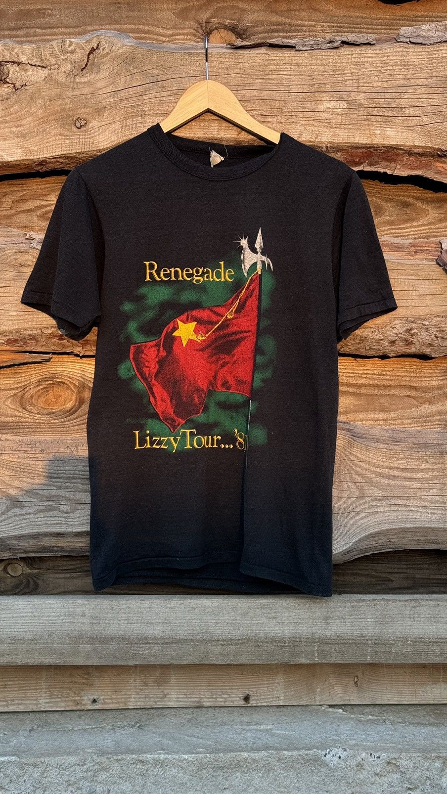Band Tees × Vintage 1981 Thin Lizzy Renegade Vintage UK Band Rock Tour t-shirt Size US S / EU 44-46 / 1 - 1 Thumbnail