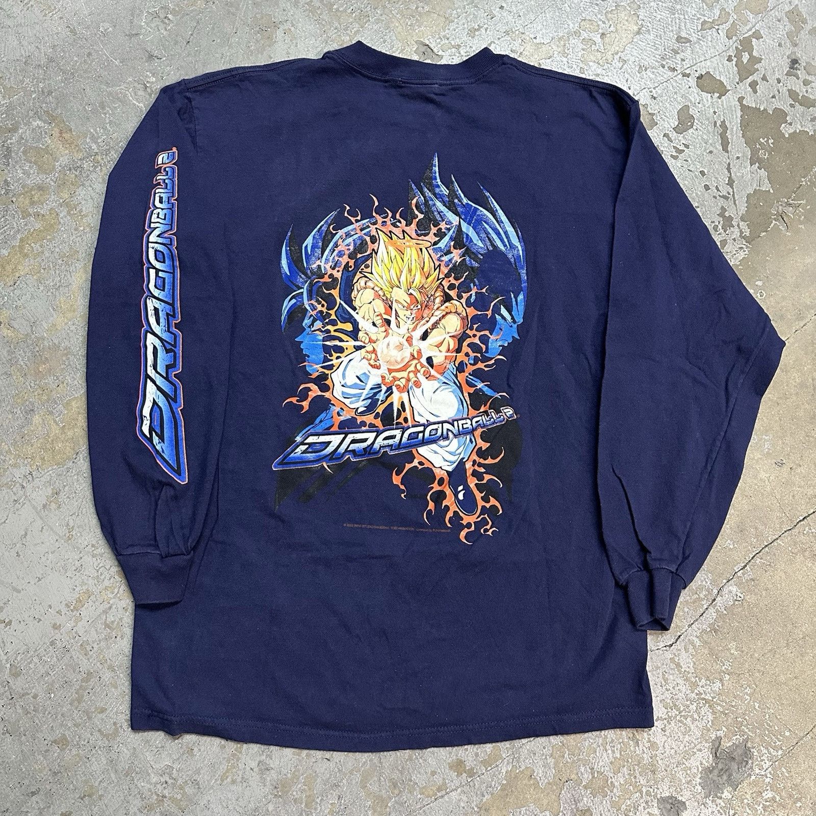 Vintage Y2K 2002 Dragon Ball Z Goku Vegeta Longsleeve Shirt