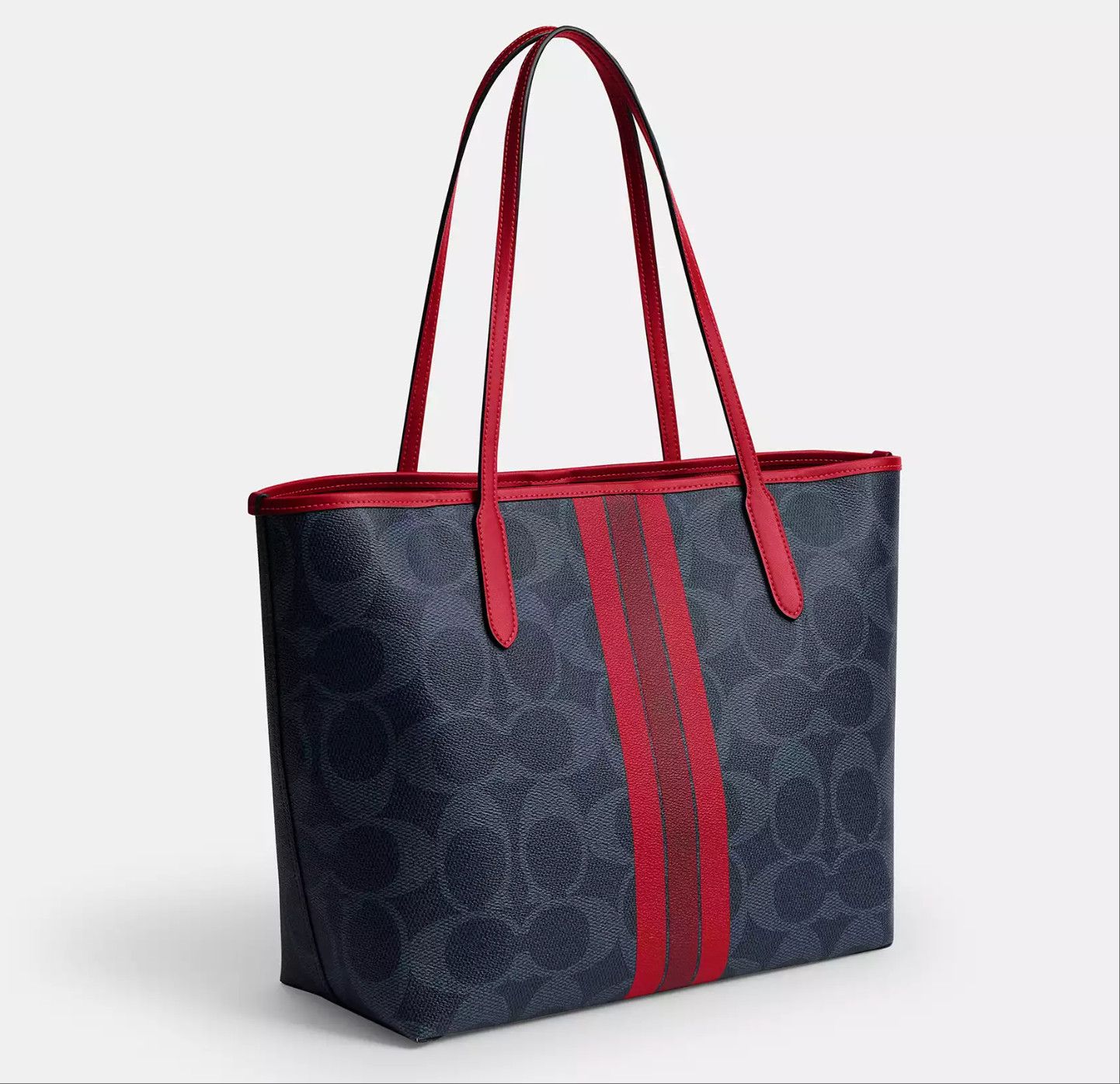 Coach City Tote Bag In Signature Canvas With Coach Graphic CBI79 Size ONE SIZE - 8 Thumbnail