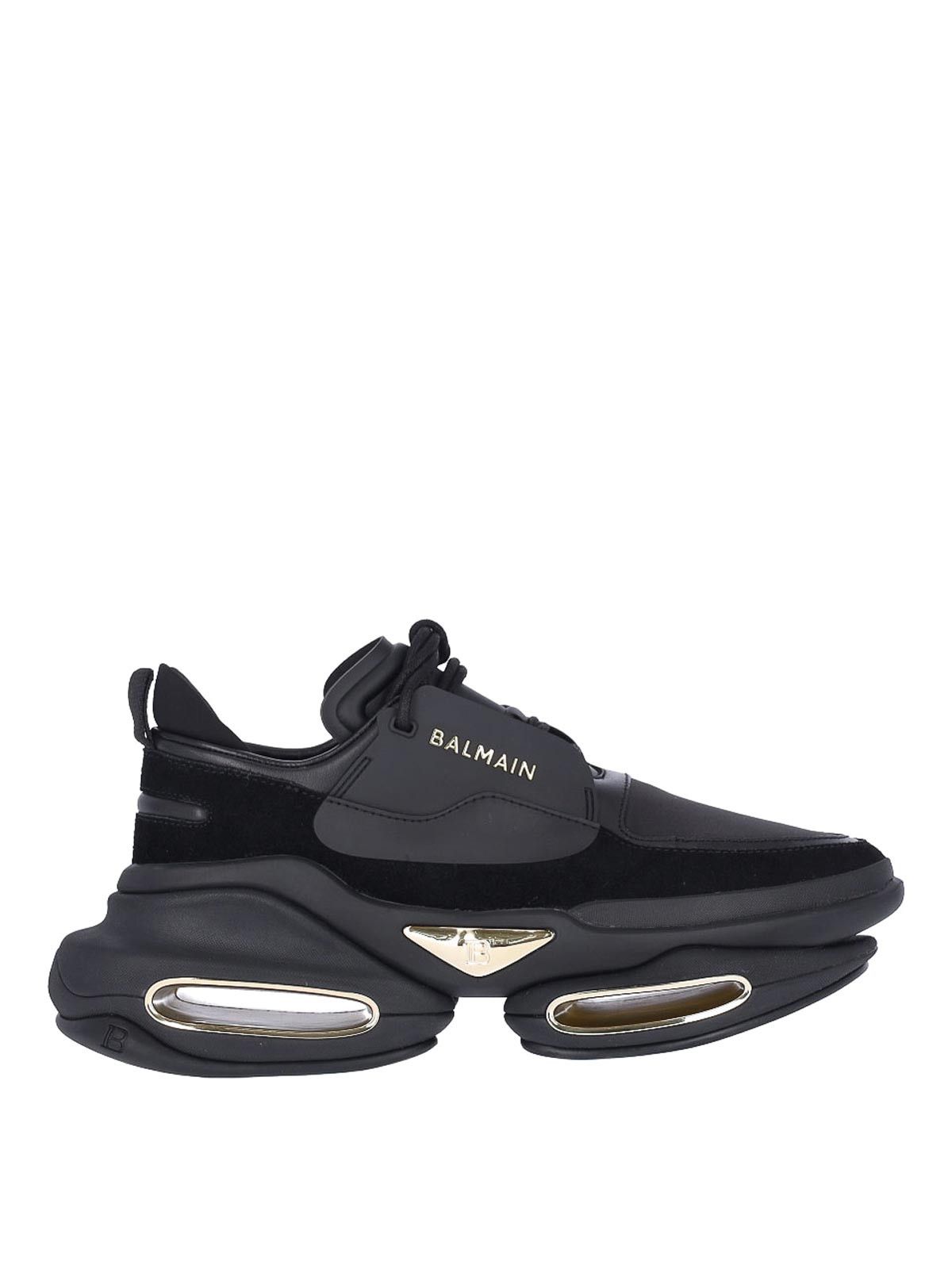 Balmain o1s1wg110425 B-Bold Low-Top Sneakers in Black Size US 9 / EU 42 - 1 Thumbnail