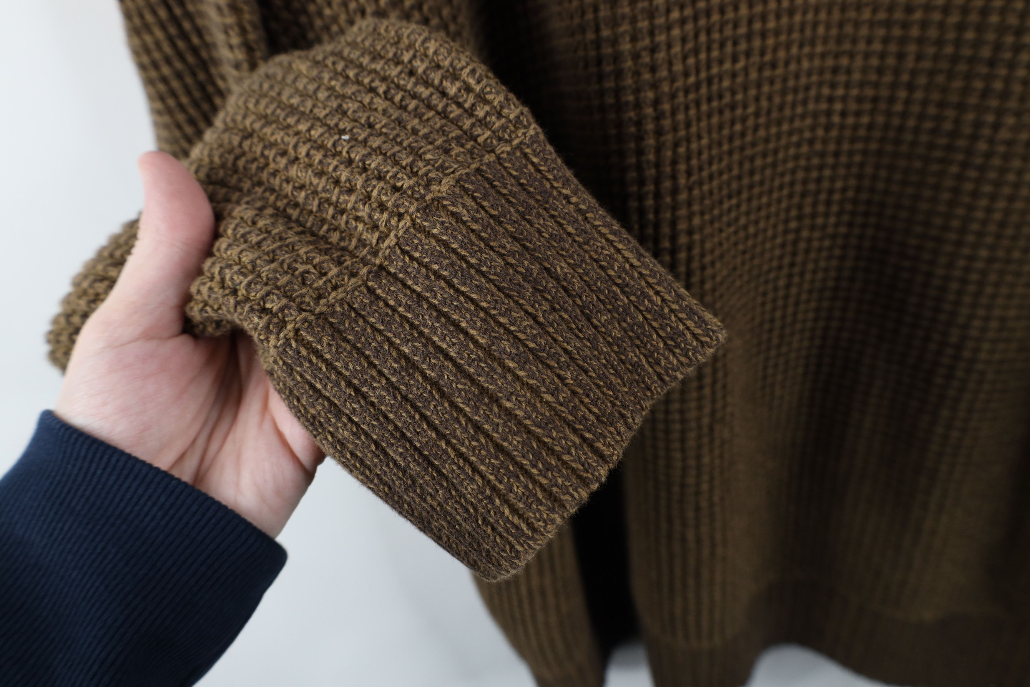 Eddie Bauer × Vintage Vintage Eddie Bauer Thermal Half Zip Pullover Sweater Brown Size US XXL / EU 58 / 5 - 5 Thumbnail