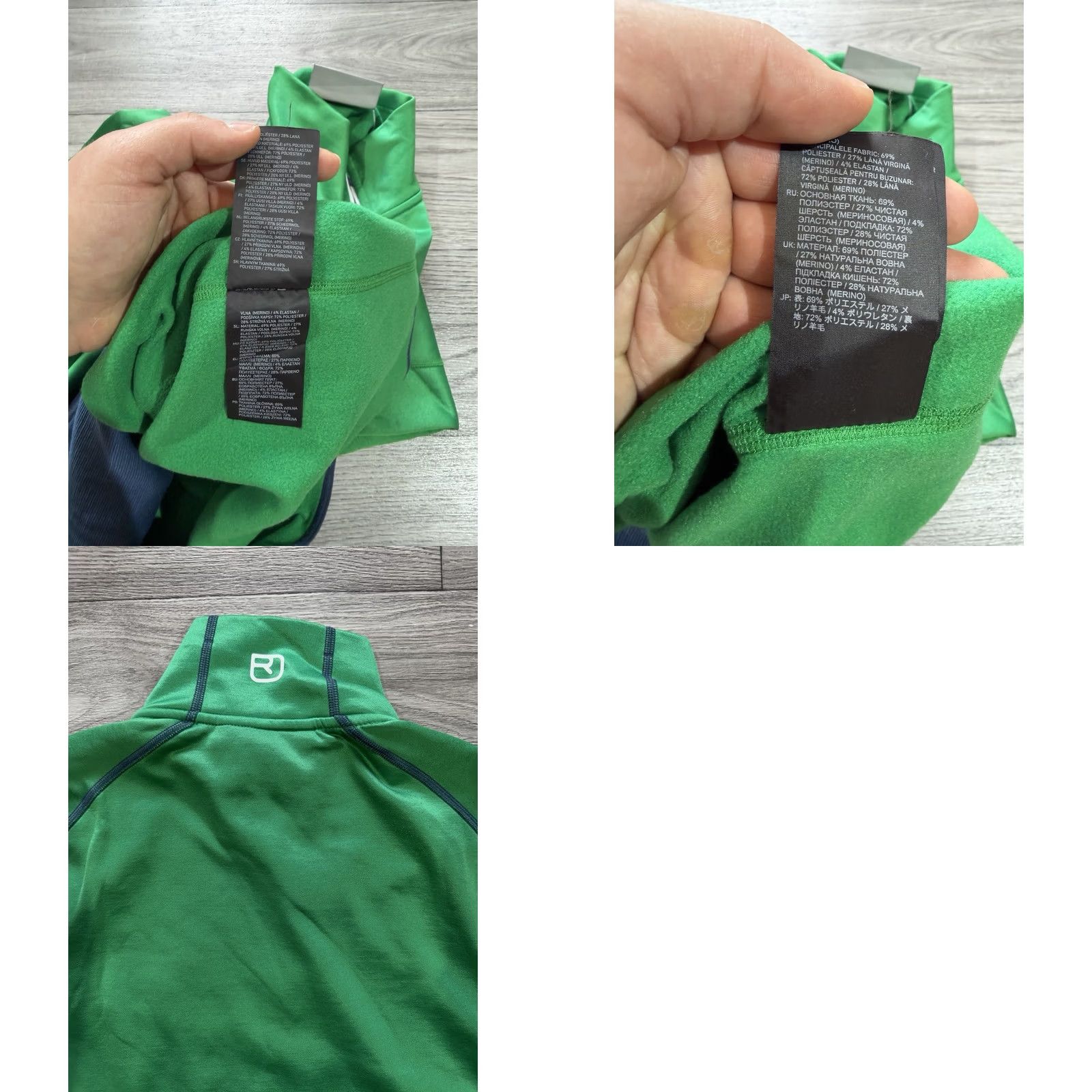 ORTOVOX Ortovox Merino Inside Fleece Jacket Mens Ski Touring Sweater Size L Green Mens Size US L / EU 52-54 / 3 - 9 Thumbnail