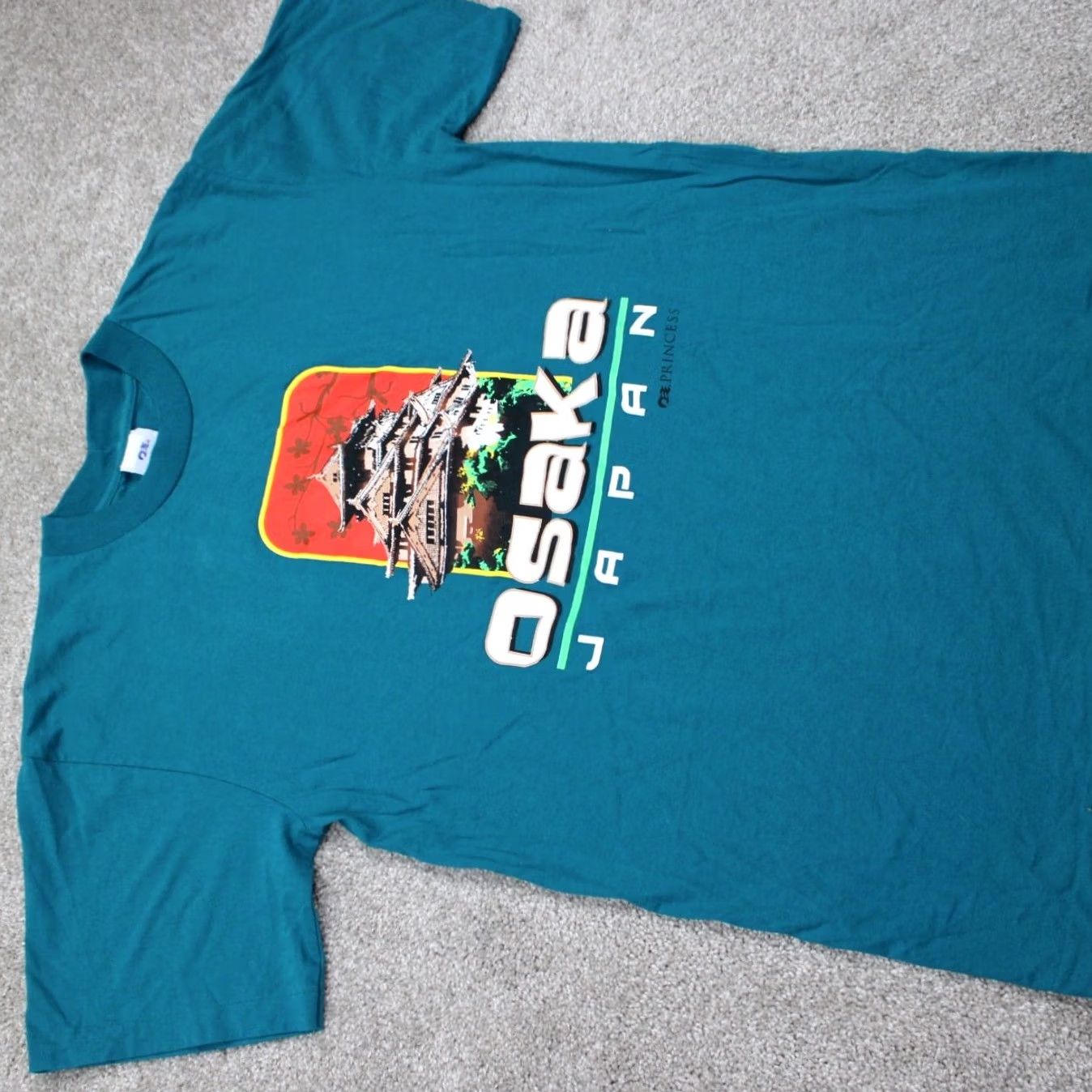 Vintage VINTAGE Osaka Japan Shirt Mens XL Blue Princess Cruises Cotton Single Stitch S/S Size US XL / EU 56 / 4 - 7 Thumbnail