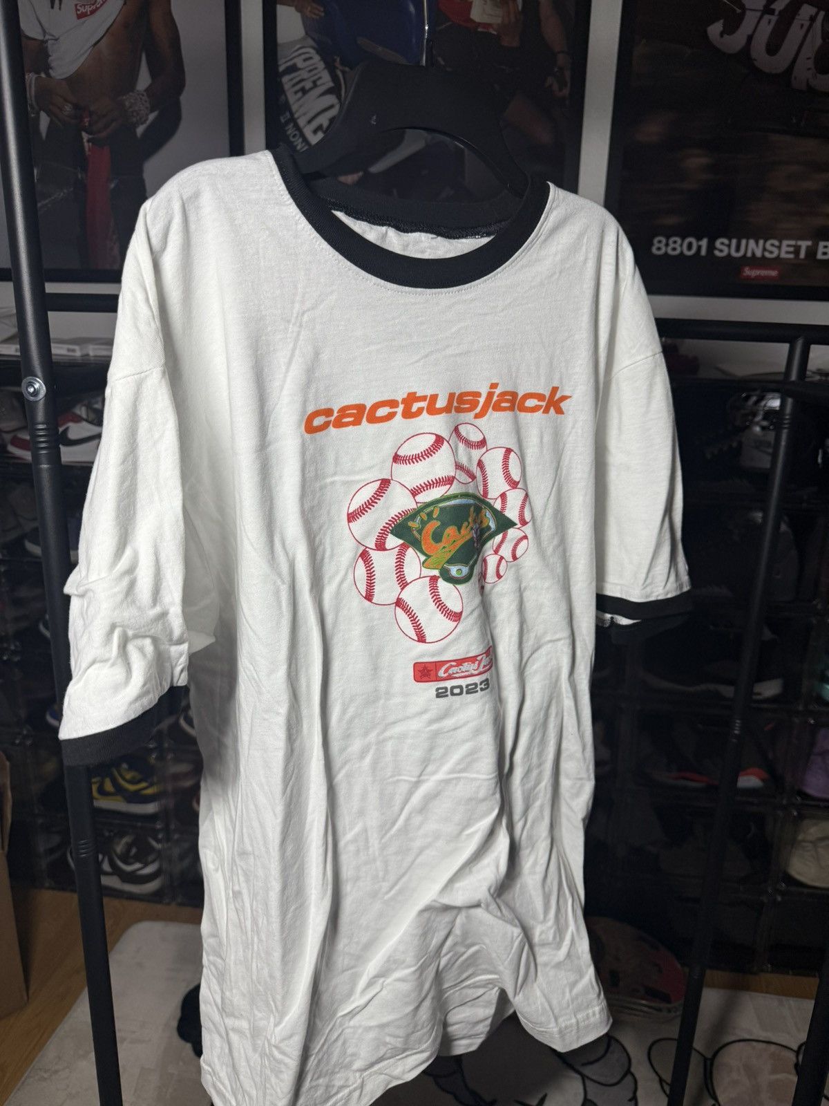 Travis Scott Travis Scott Curveball Ringer T-Shirt Size US XL / EU 56 / 4 - 1 Thumbnail