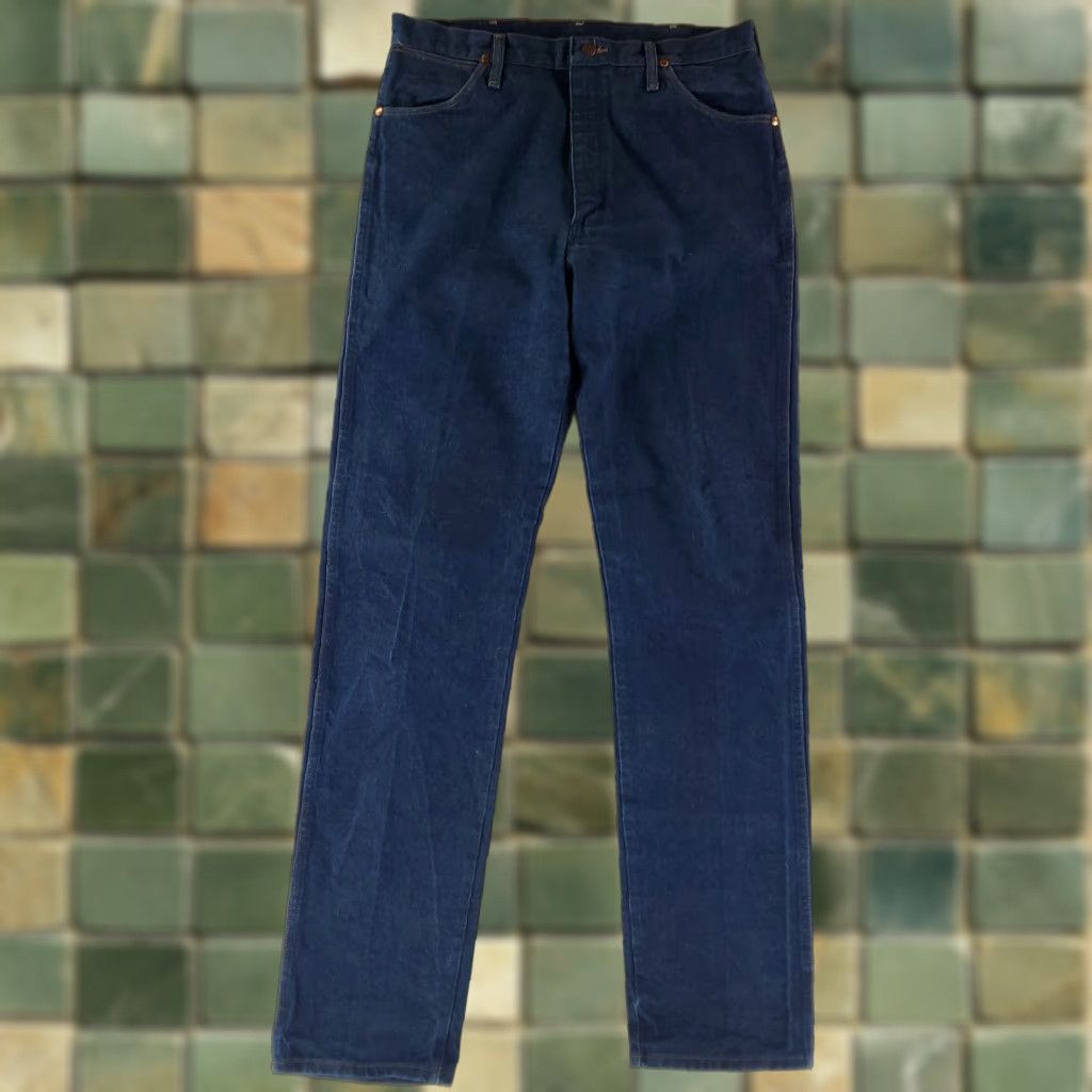 Wrangler VINTAGE Wrangler 13MWZ Jeans Blue Mens 36x38 Inseam 38 Straight Made USA 90s 35x38 Actual Product Size US 35 - 1 Thumbnail