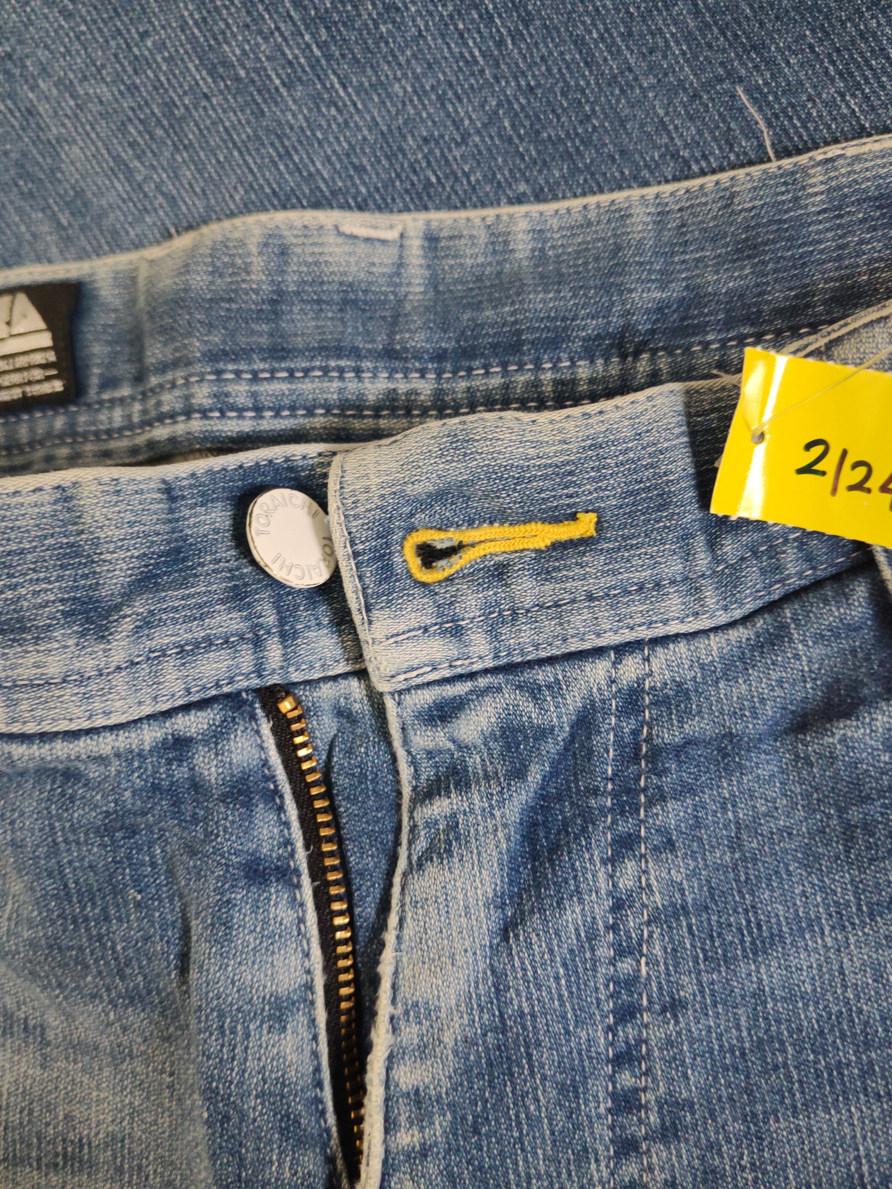 Japanese Brand DL Toraichi Blue Distressed Ripped Jeans #2124 Size US 33 - 17 Thumbnail