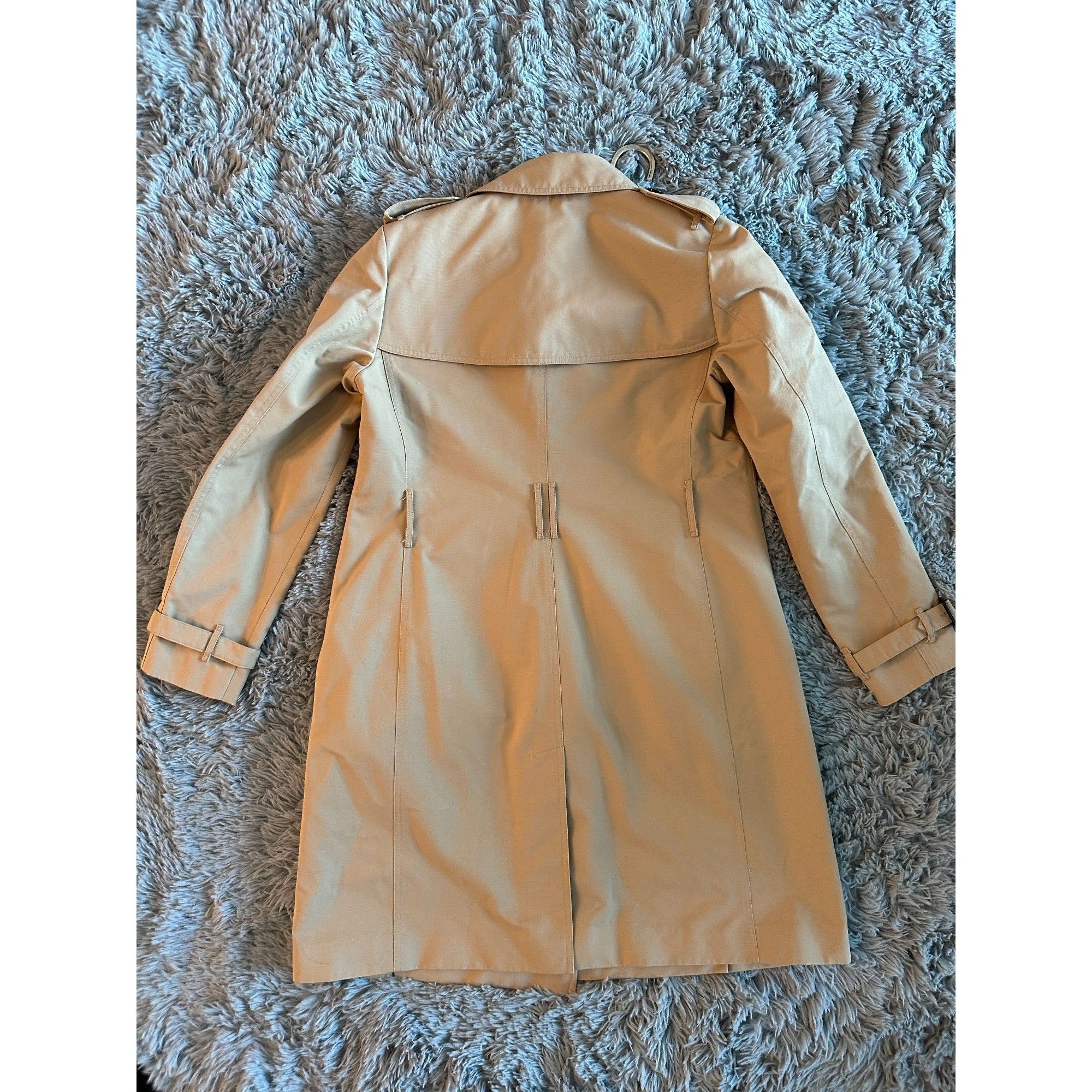 Burberry Burberry Womens Double-Breasted Trench Coat Cotton & Polyest Size L / US 10 / IT 46 - 3 Thumbnail