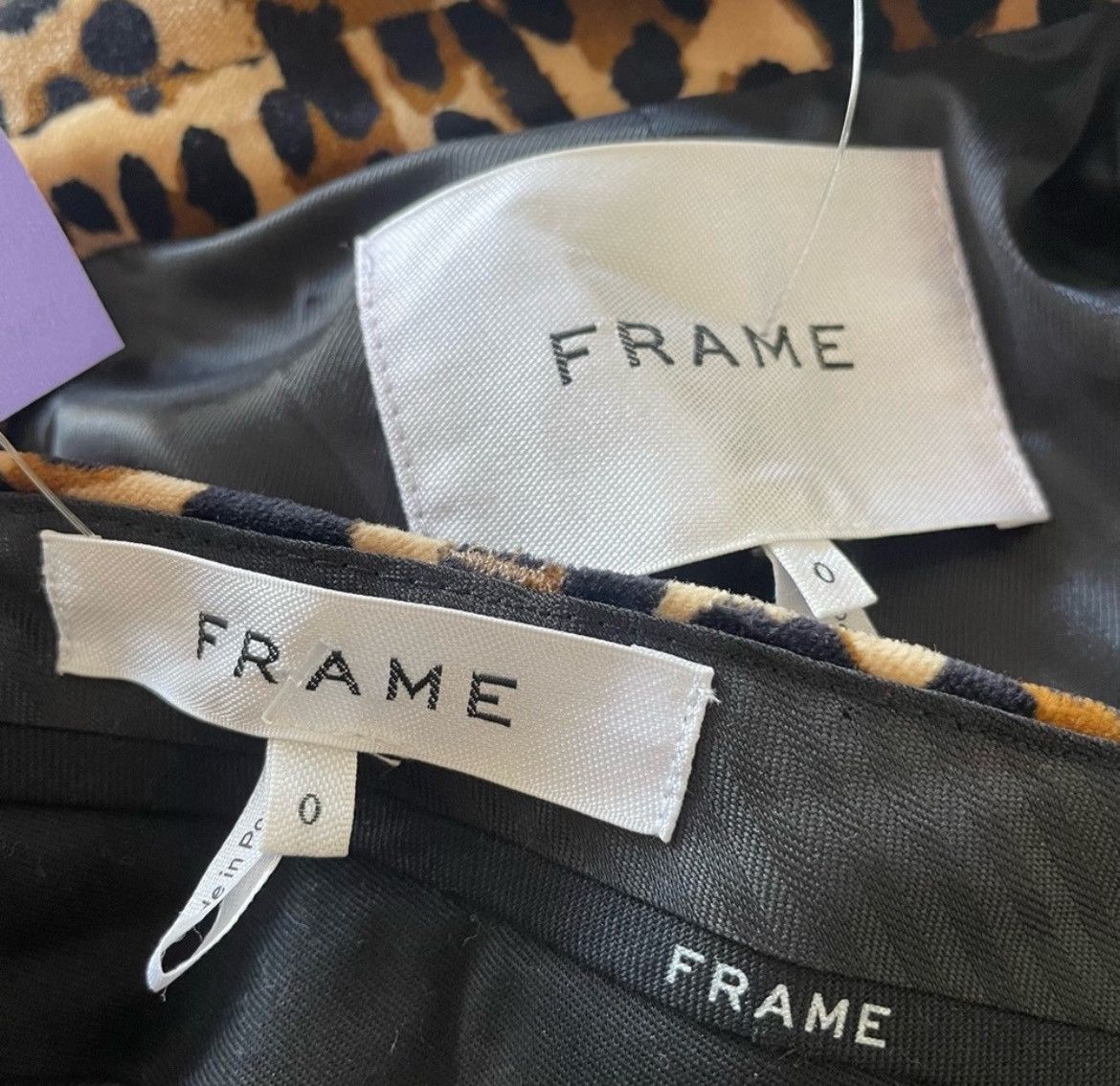 Frame FRAME Classic Cheetah Blazer Cheetah-Print Velvet Pants Suit Size 25" / US 0 / IT 36 - 9 Thumbnail