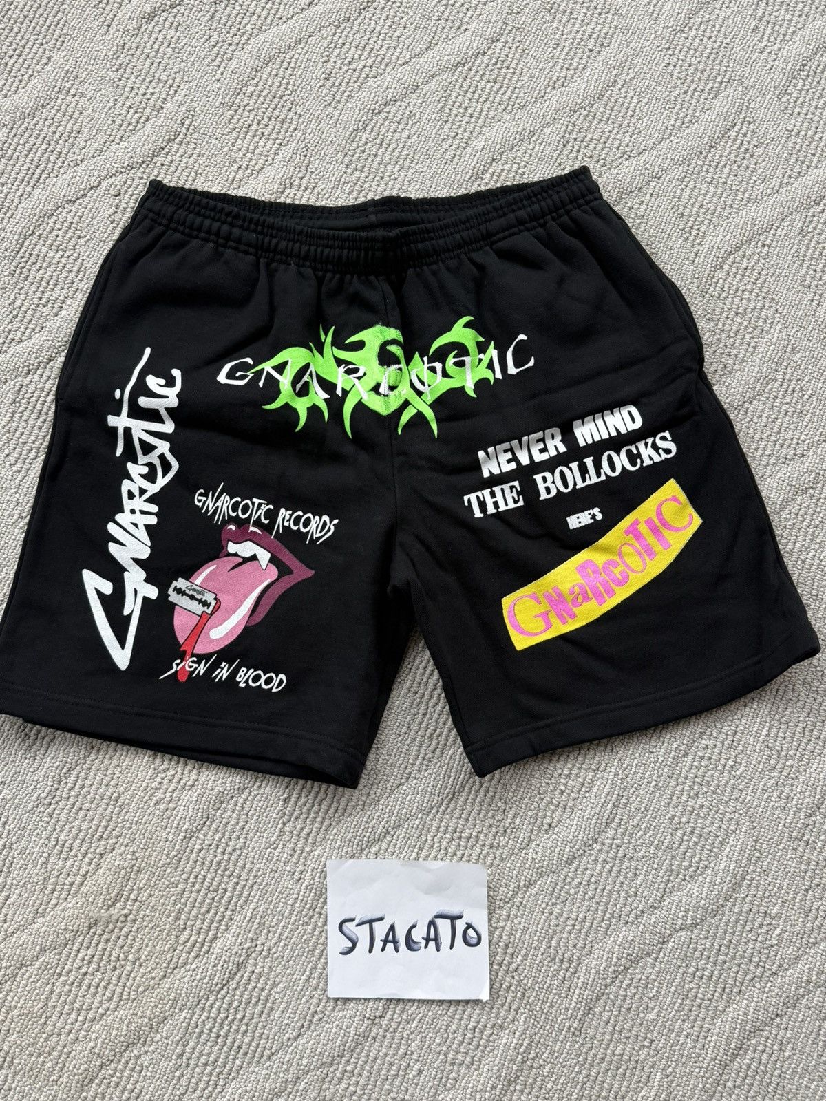 Gnarcotic Gnarcotic Lil Gnar Black Shorts / Sweatshorts Size US 32 / EU 48 - 1 Thumbnail