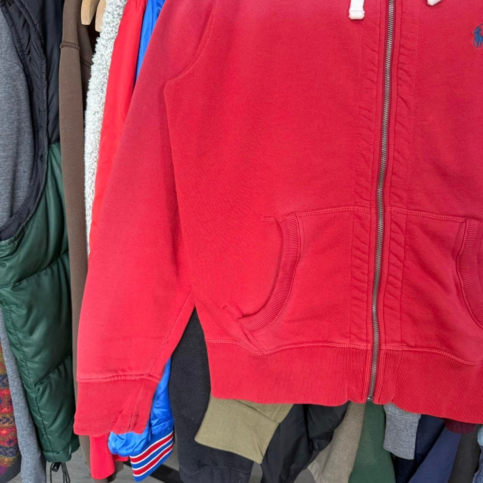 Polo Ralph Lauren Vintage 90s Polo Ralph Lauren Faded Hoodie Waffle Lining Size US M / EU 48-50 / 2 - 4 Thumbnail