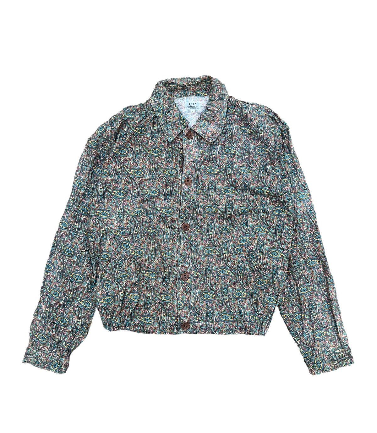 C.P. Company × Massimo Osti × Vintage Vtg🔥80’s Cp Company Persian/Paisley Printed Buttoned Jacket Size US M / EU 48-50 / 2 - 10 Thumbnail