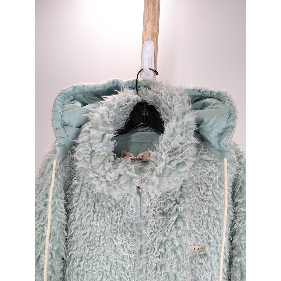 Marni o1rshd1 Long Pile Shaggy Faux Fur in Linden Size US L / EU 52-54 / 3 - 2 Thumbnail