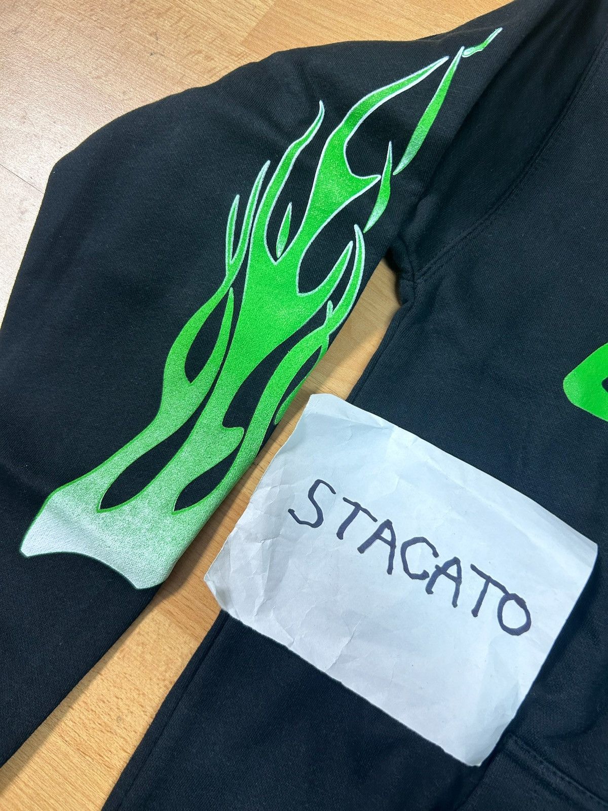 Gnarcotic × Rap Tees Gnarcotic Logo Flame Hoodie Black/Green Size US S / EU 44-46 / 1 - 3 Thumbnail