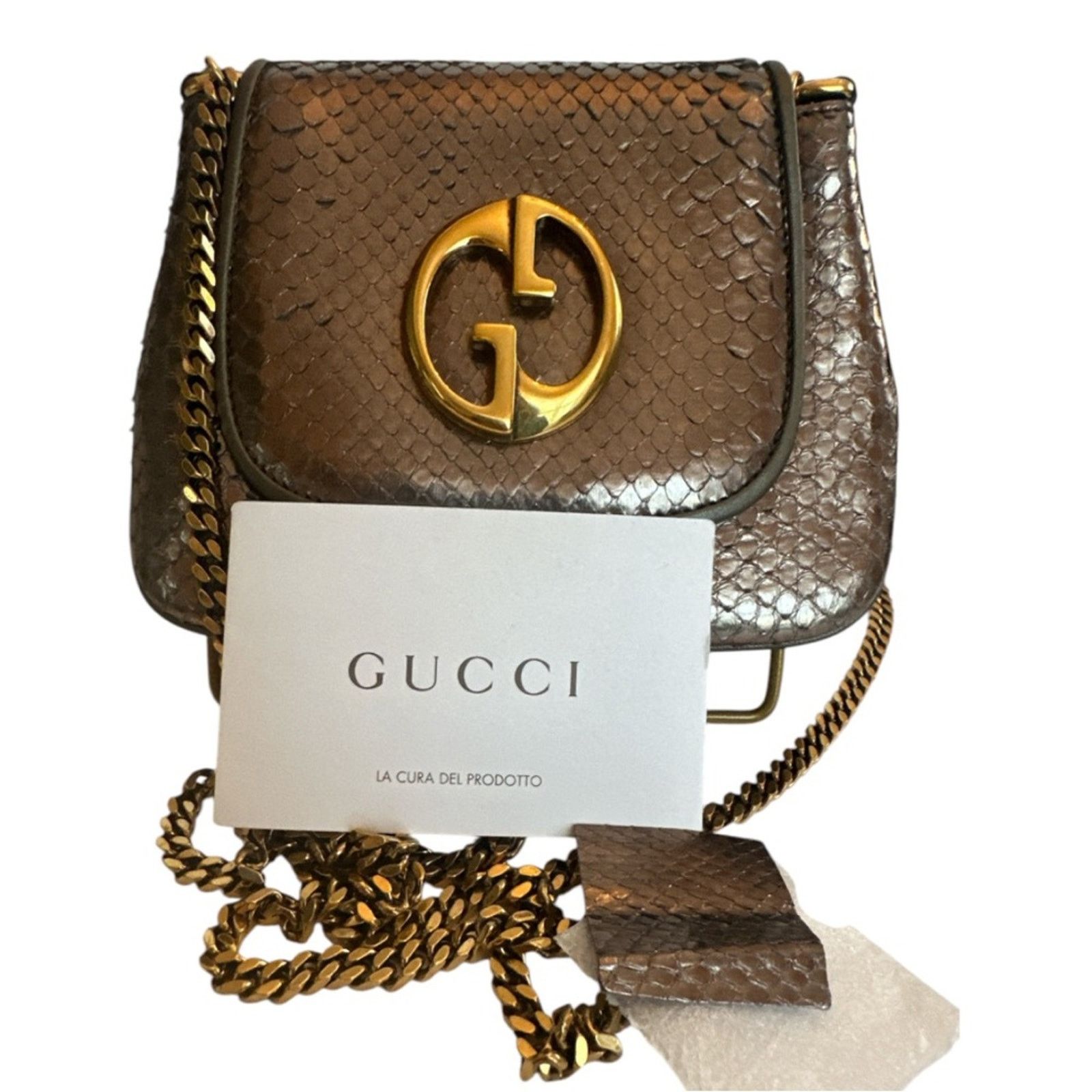 Gucci Gucci 1973 Python Crossbody Bag Physical COA included Size ONE SIZE - 12 Thumbnail