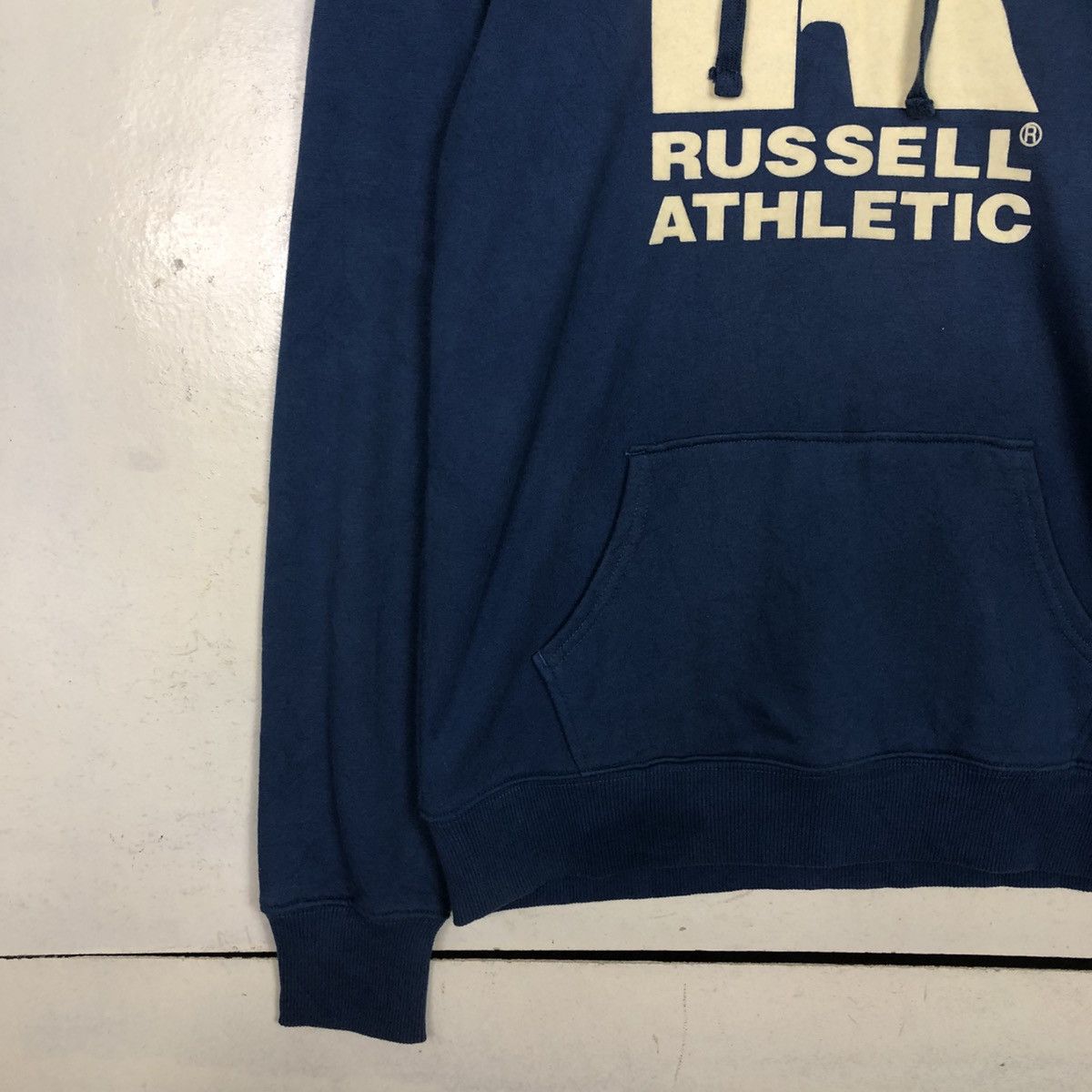 Japanese Brand 📌Vintage Hoodie Pull Over Russell Athletic Big Logo Size US L / EU 52-54 / 3 - 6 Thumbnail