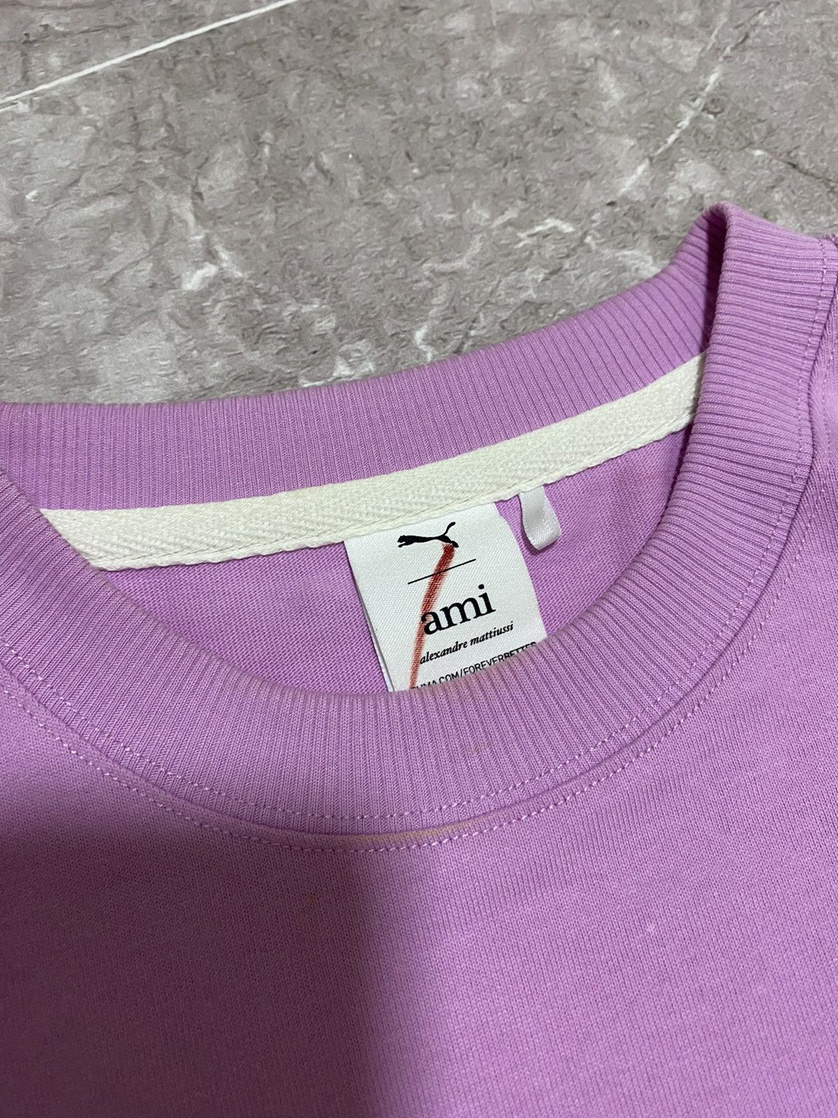 AMI × Puma Rare Puma x Ami Heart Pink Embroidered T Shirt Y2K Size XS Size US XS / EU 42 / 0 - 6 Thumbnail
