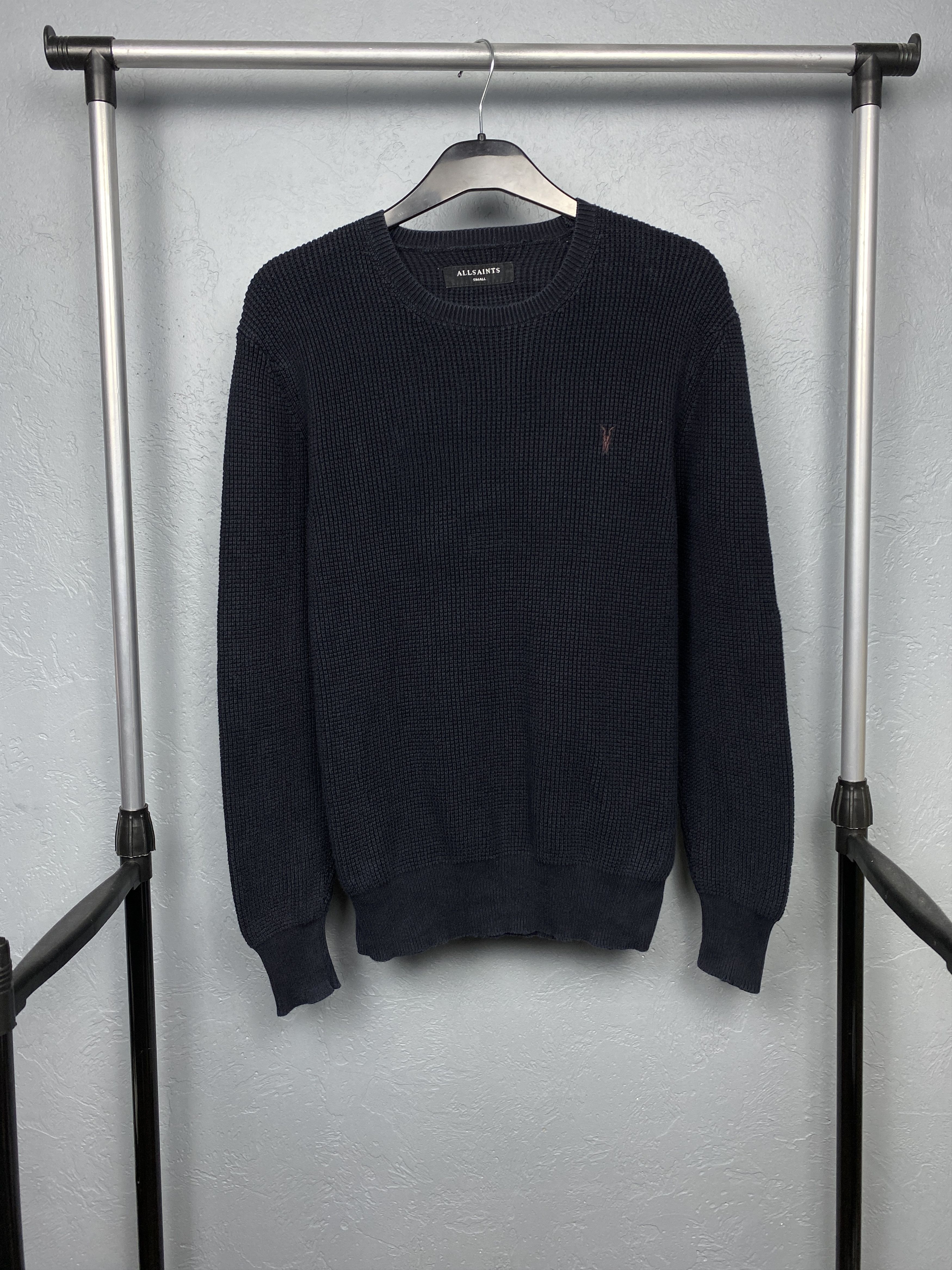 Allsaints Allsaints Mens Trias Crew Neck Knit Sweater Size US S / EU 44-46 / 1 - 1 Thumbnail