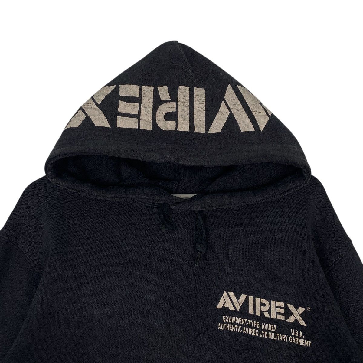 Other Vintage Avirex Hoodie Sweater Black Pullover Jumper Size M Size US M / EU 48-50 / 2 - 3 Thumbnail