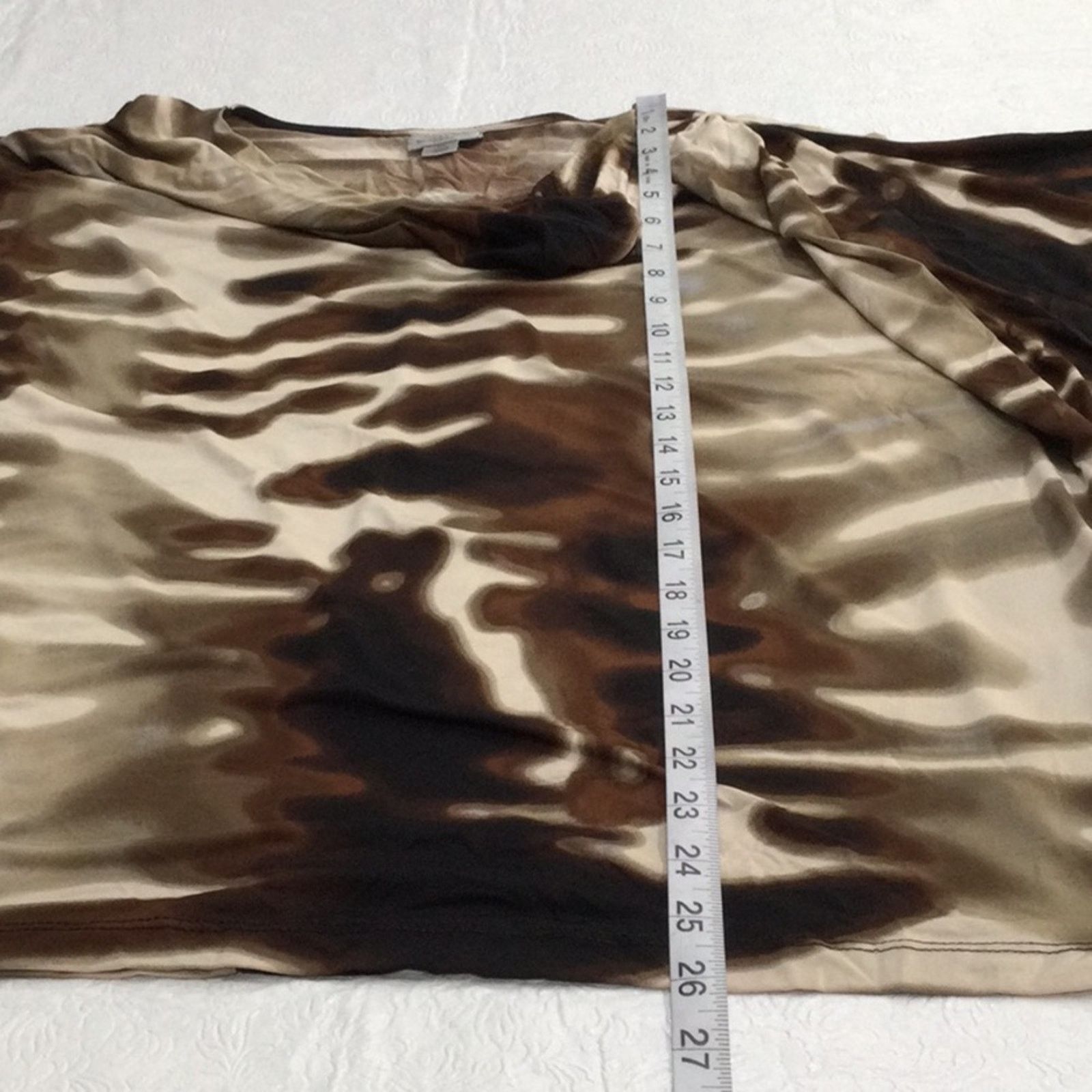 Worthington Worthington Stretch Animal Print Cowl Neck Blouse Size XL Size XL / US 12-14 / IT 48-50 - 14 Thumbnail
