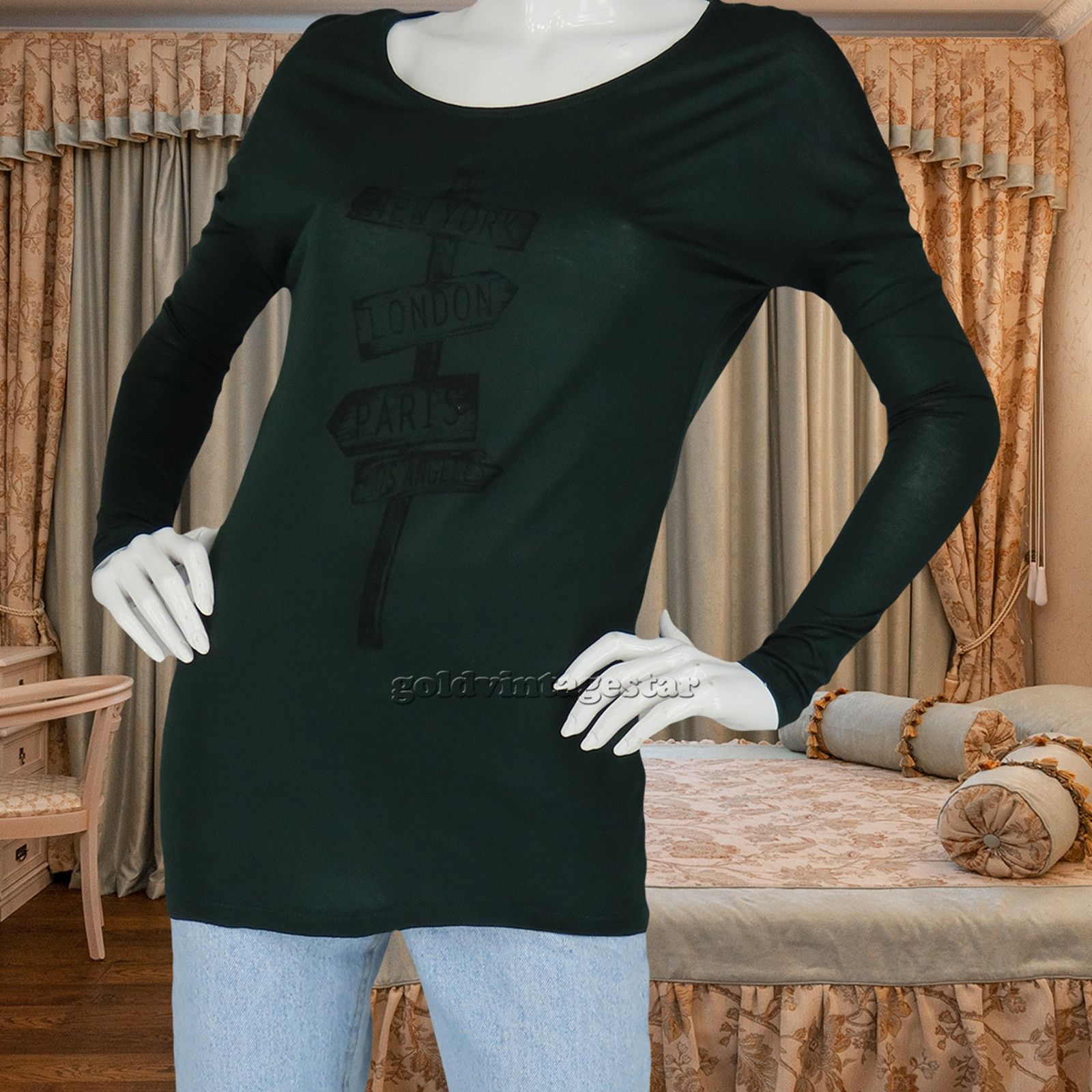Other Native Outsiders Crossroads Long Sleeve Tee Top Blouse Size S / US 4 / IT 40 - 7 Thumbnail