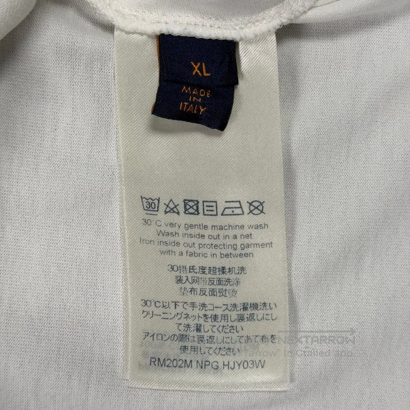 Louis Vuitton LV Embroidered Big Logo White T-shirt. Size US XL / EU 56 / 4 - 4 Thumbnail