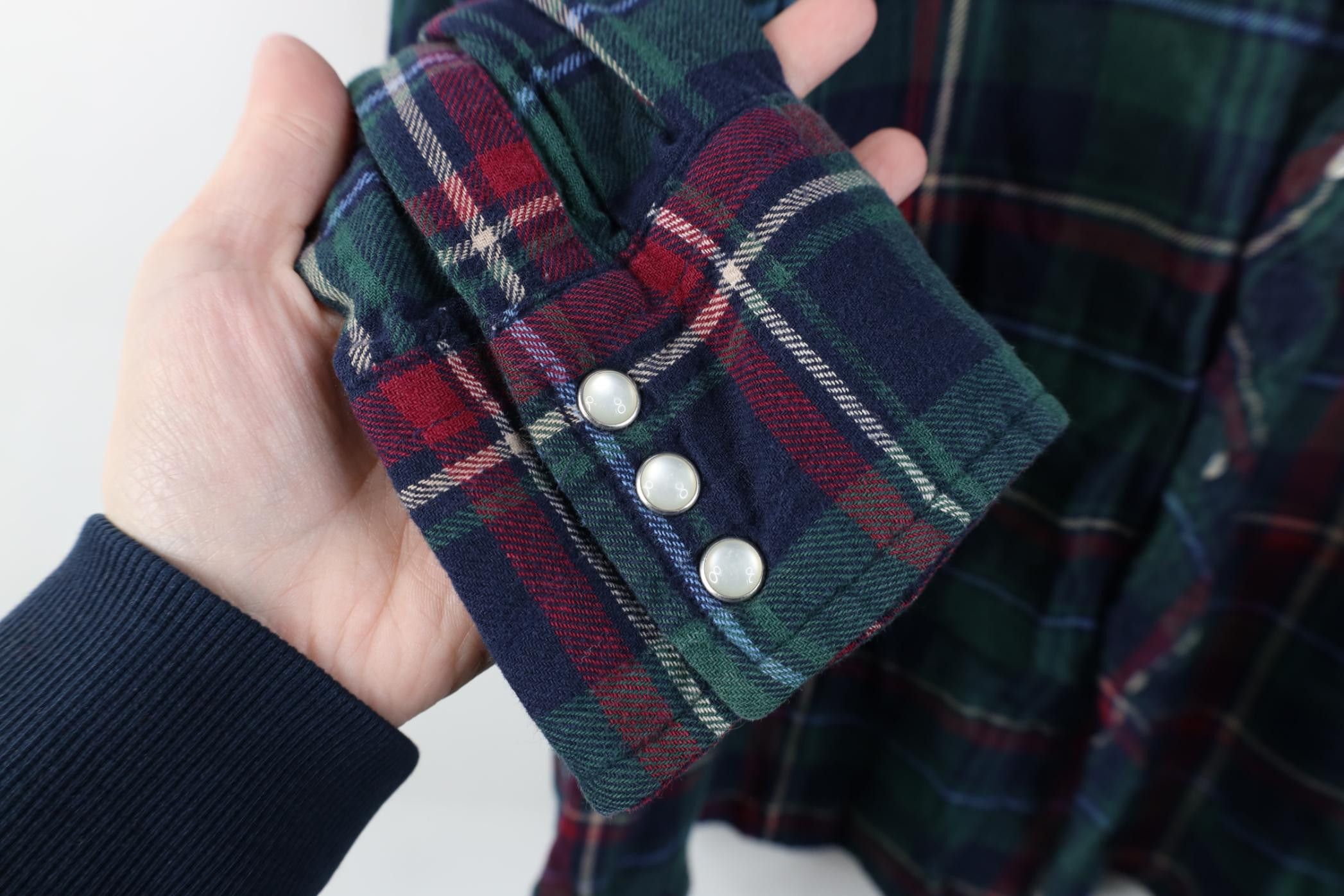 Wrangler Vintage 90s Wrangler Cowboy Rodeo Flannel Button Shirt Plaid Size US XL / EU 56 / 4 - 8 Thumbnail