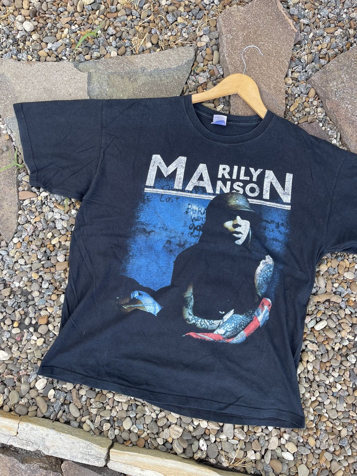 Band Tees × Marilyn Manson × Vintage Marilyn Manson Vintage big logo tee Size US XL / EU 56 / 4 - 5 Thumbnail