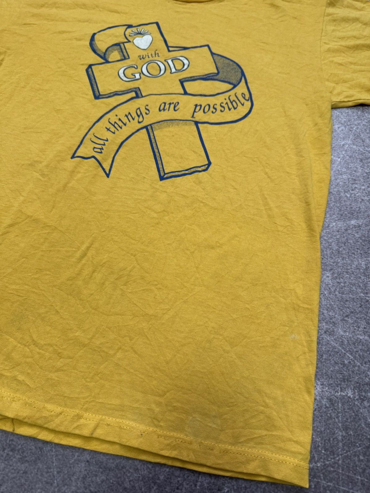 Vintage Vintage 90s God Church T Shirt Jesus Christ y2k Made In USA Size US M / EU 48-50 / 2 - 6 Thumbnail