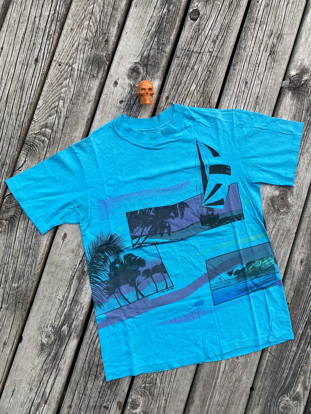 Ocean Pacific × Vintage 80s Ocean Pacific surf art shirt sz M Size US M / EU 48-50 / 2 - 1 Thumbnail