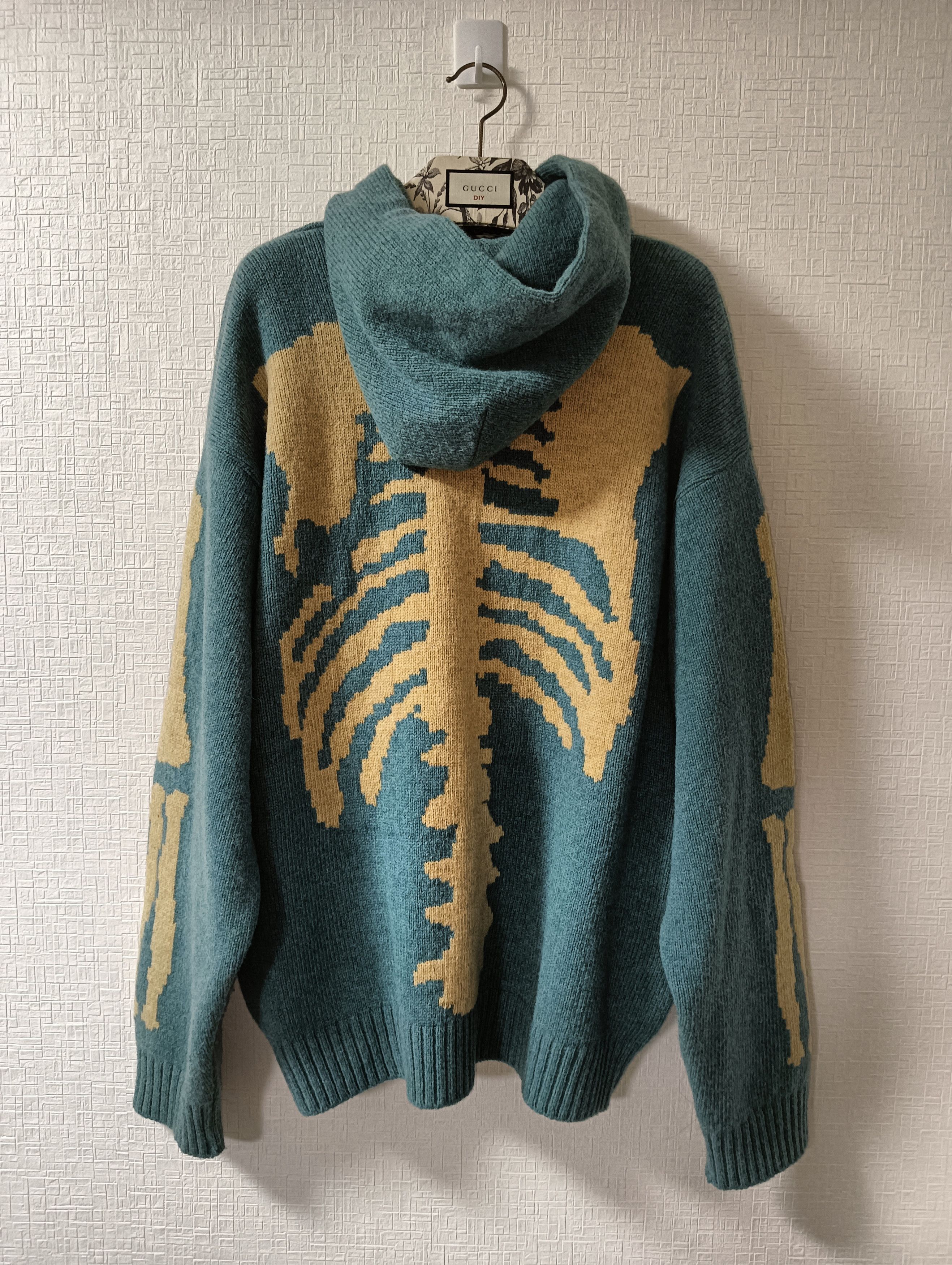 Kapital 5G Wool Bone Hood Knit Hoodie | Grailed
