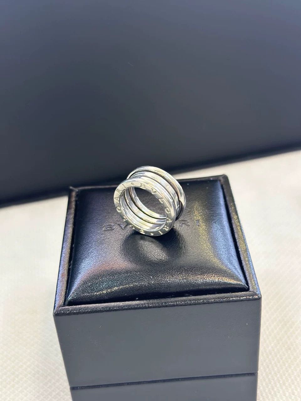 Bvlgari Bvlgari 18k White Gold Three-Ring Ring Size ONE SIZE - 1 Thumbnail
