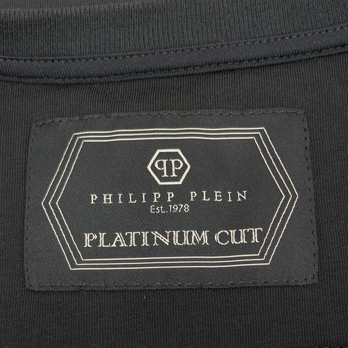 Philipp Plein Philipp Plein Black Cotton Crew Neck T-shirt K26WX Size US XL / EU 56 / 4 - 5 Thumbnail