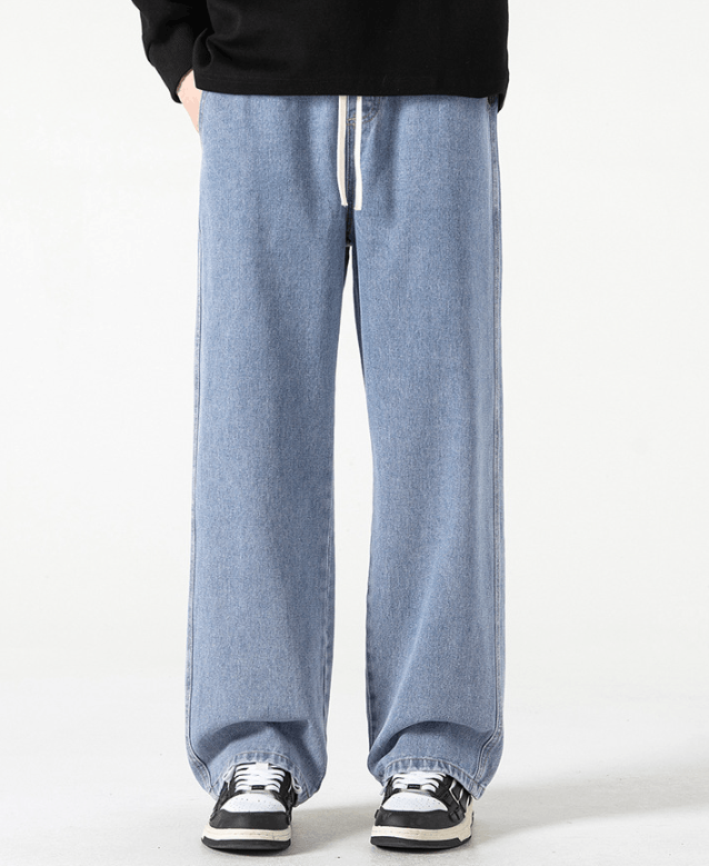 Japanese Brand Washed distressed straight jeans for men y2k Size US 32 / EU 48 - 1 Thumbnail